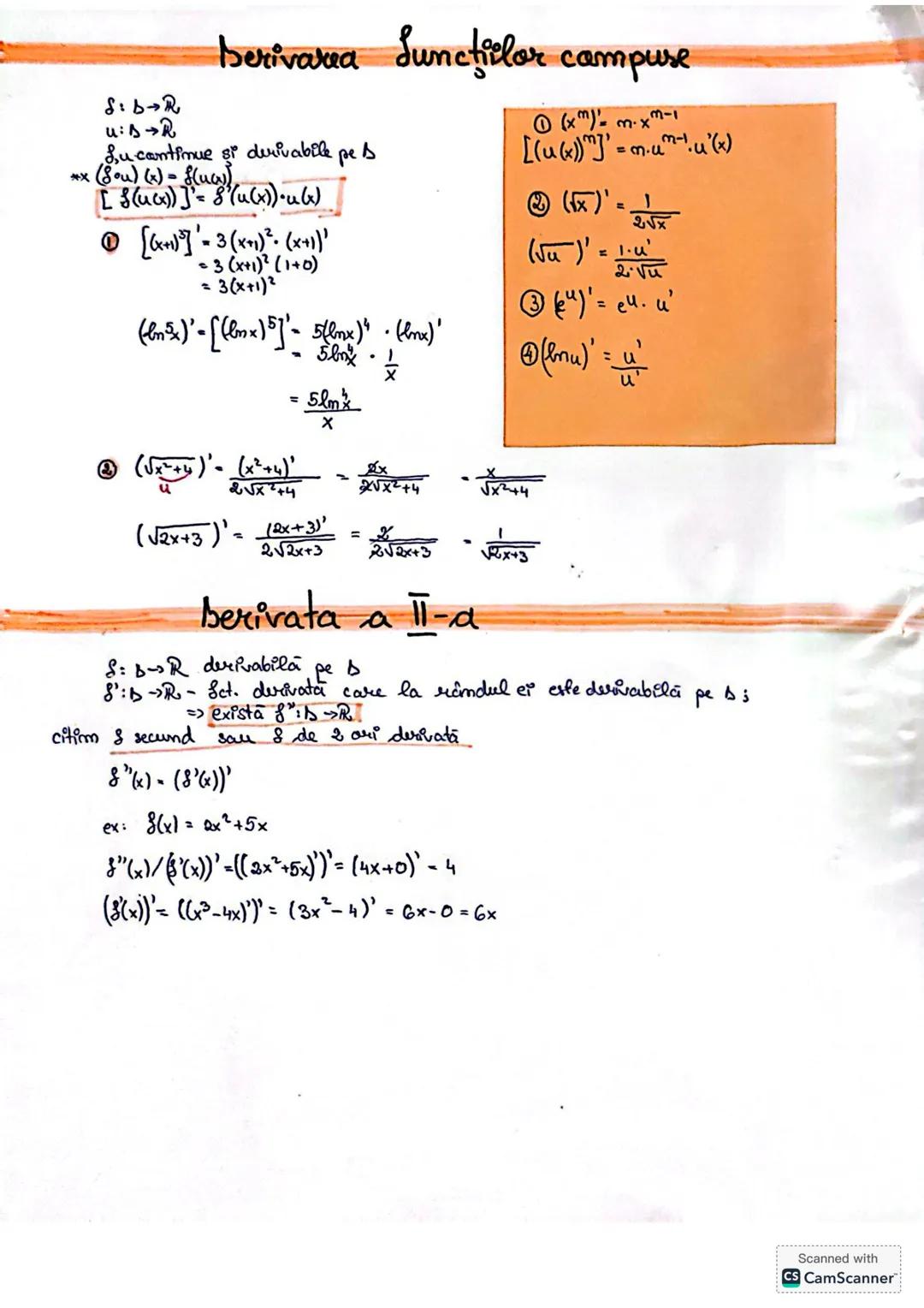 Semnul Set. &
# Berivabilitatea
Berivata Sct. într-un punct
Fie $f:b\rightarrow R, x_0\in D$
bes: $\lim_{x\rightarrow x_0} \frac{f(x)-f(x_