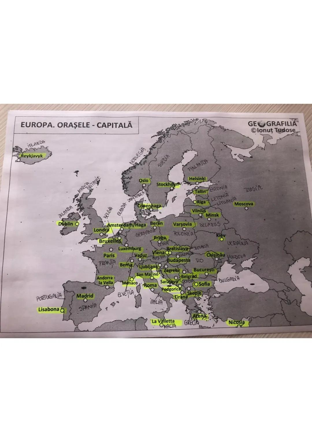 LIMITE
N-OCEANUL
ARCTIC
Copul Nord
V-OCEANUL
ATLANTIC
UNCARIA
UCRAINA
GERBIETY PULGARIA
NEAGRA
Capel
Roca
Capul Tarif
* capitale
S-