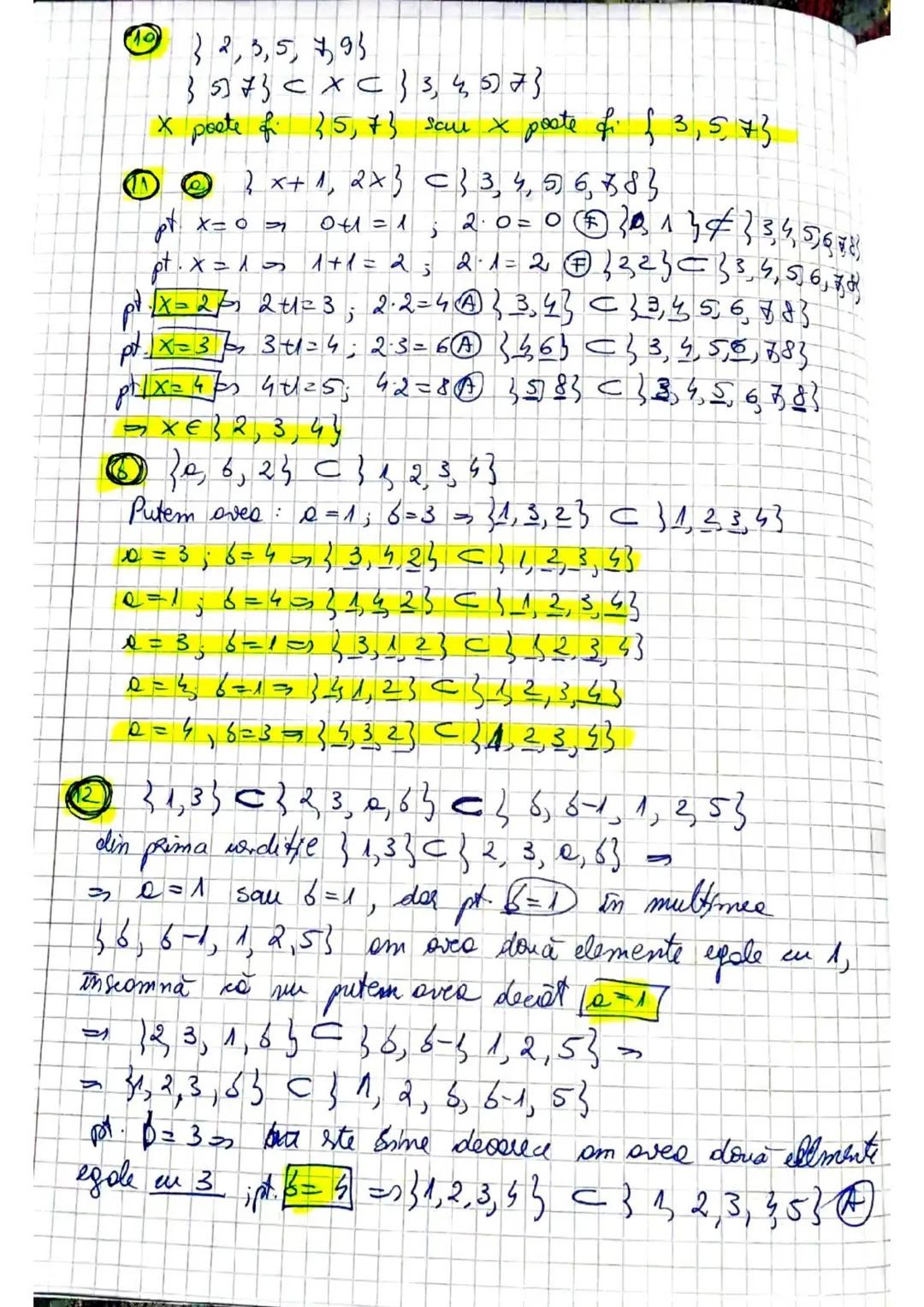 # PROBLEME PROPUSE
1. Scrieți, prin enumerarea elementelor, mulțimea literelor pentru fiecare dintre
următoarele cuvinte:
a) aritmetica;
b)