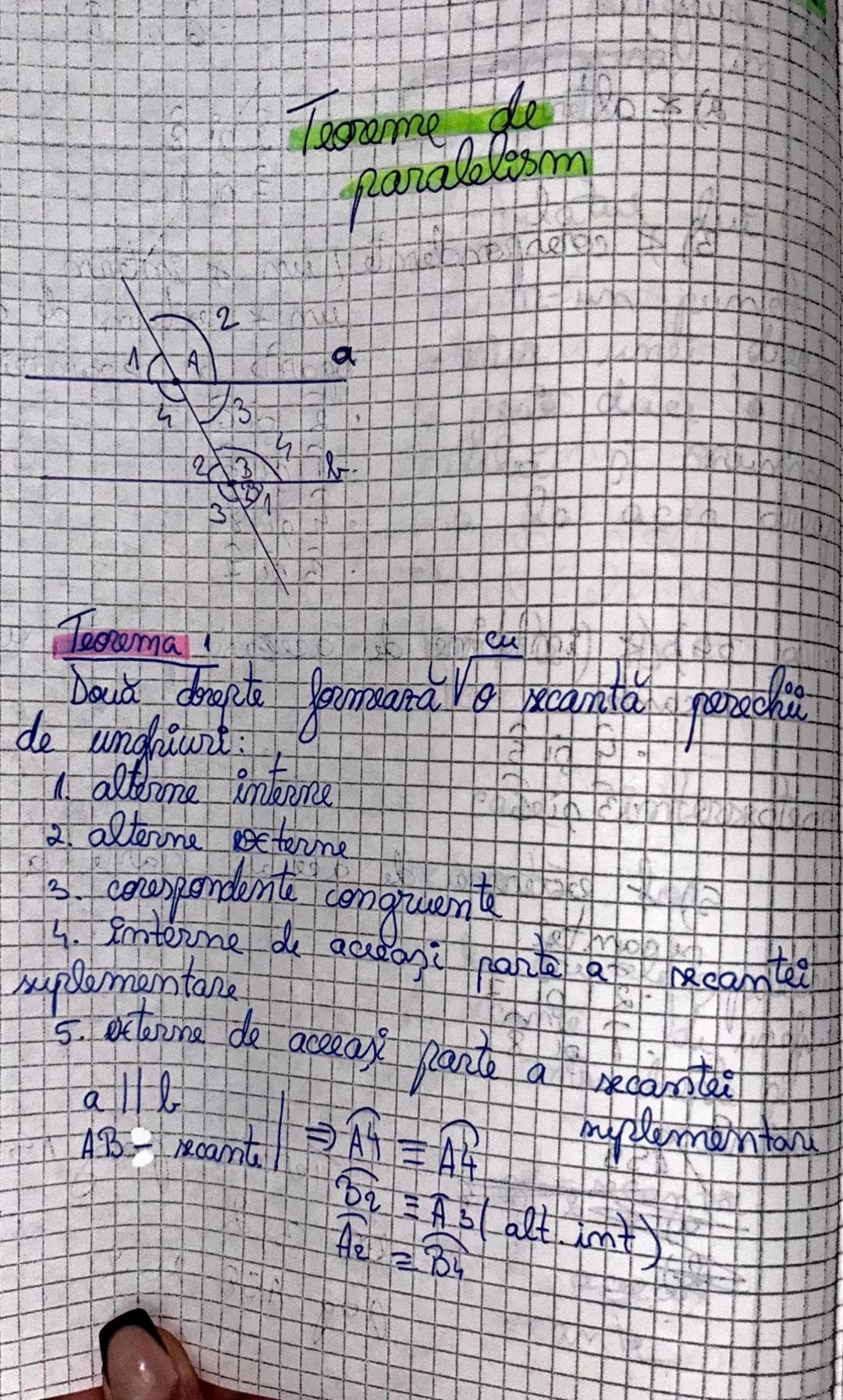 Teoreme de paralelism