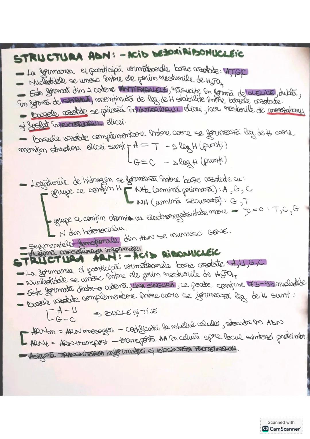 # ACIZII NUCLEICI
• Sunt compuşi macromoleculoori formati dim molecule monomere,
murmite mucleotide. Ei contim toate informatiile genetice