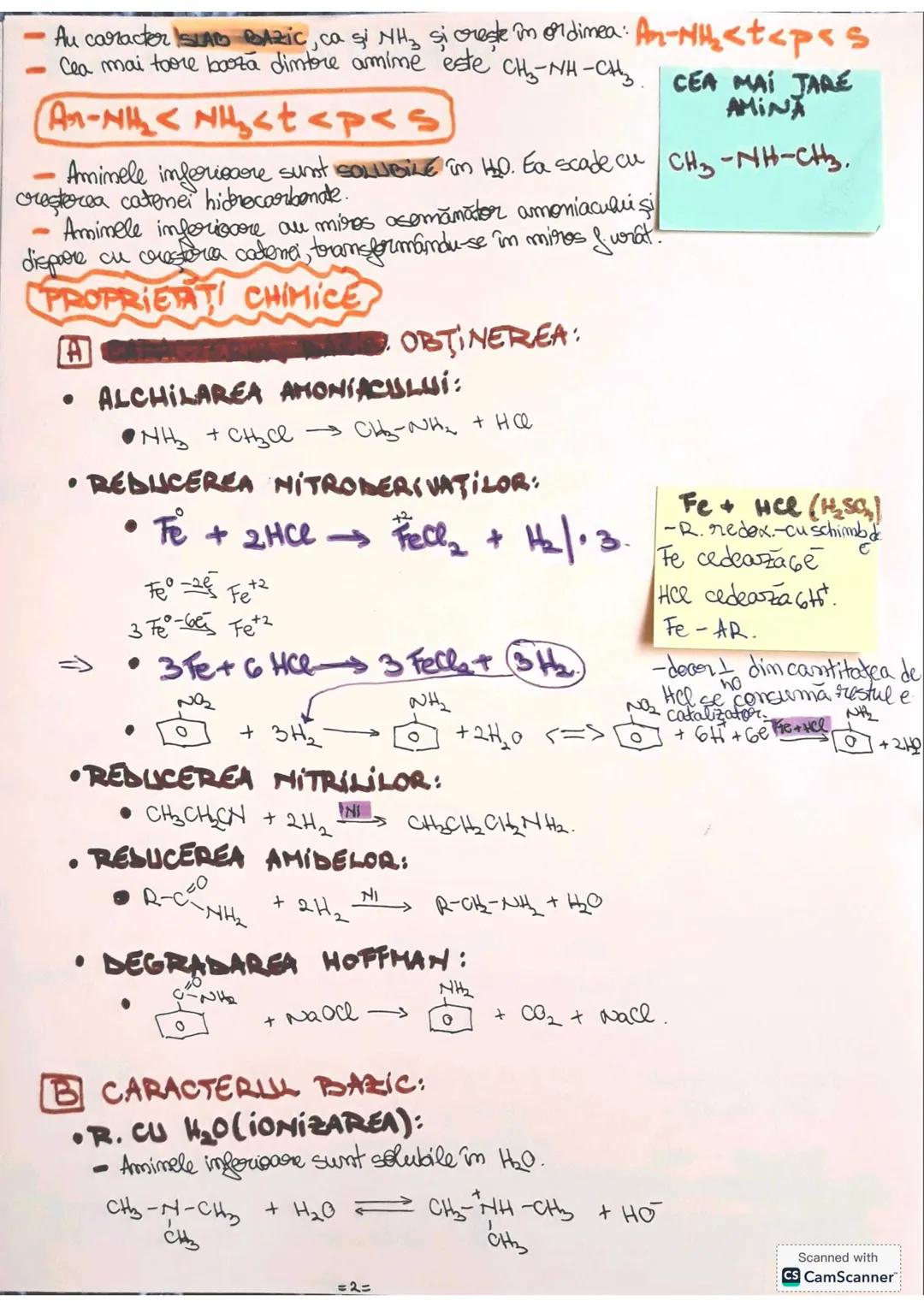 --- OCR Start ---
AMINER-NH2
• Sunt compusi organia care au în moleculd for una sau mai
multe grupe -NH2. Ele provim teoretic dim amoniac (N