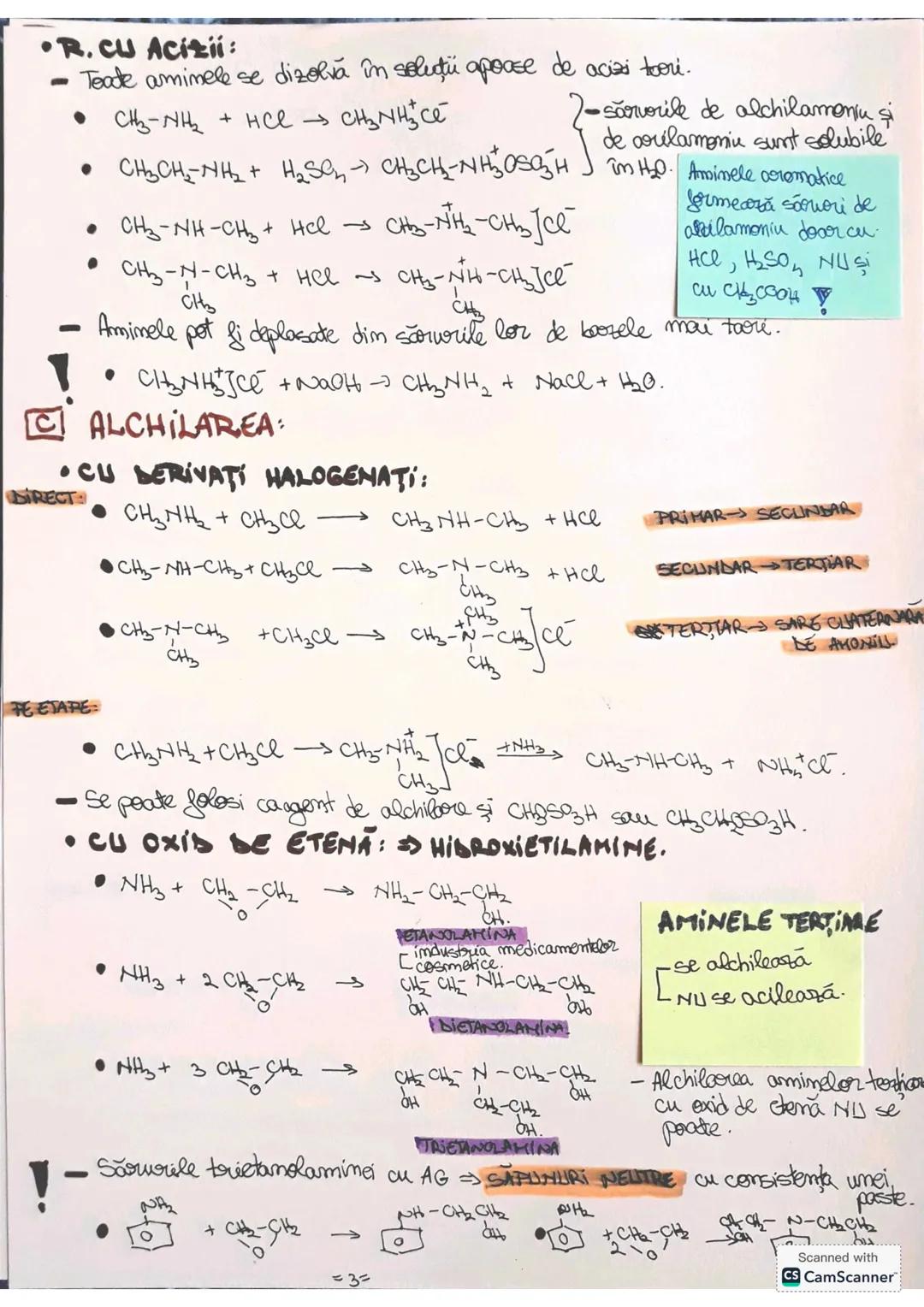 --- OCR Start ---
AMINER-NH2
• Sunt compusi organia care au în moleculd for una sau mai
multe grupe -NH2. Ele provim teoretic dim amoniac (N