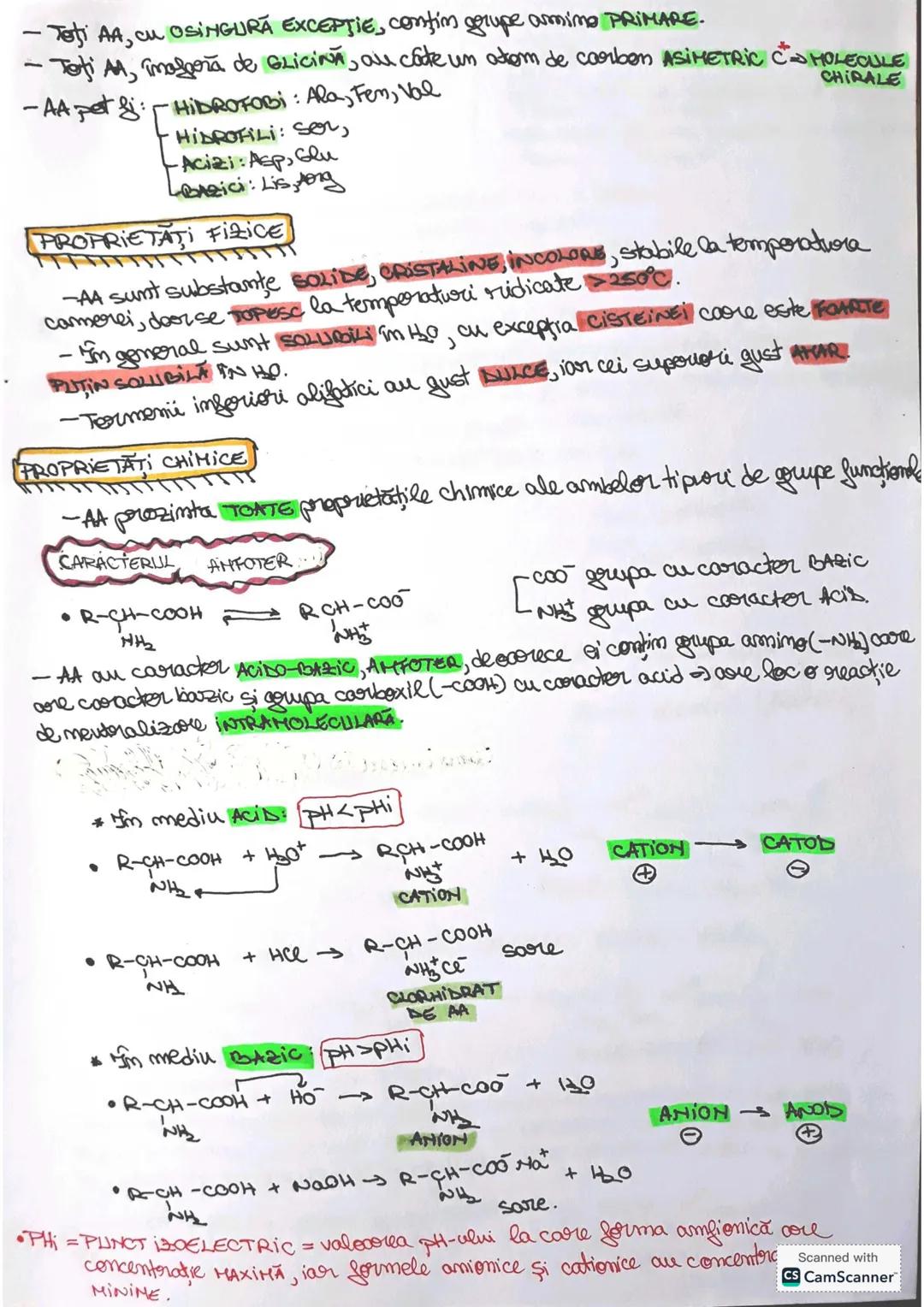 # AMINOACİZİ ŞI PROTEINE
• Aminoacizii sunt compuşi DIFUNCTIONALI (cu suncţiumi HixTE) core confim atât grupa
amsime Ente) cât şi grupa car