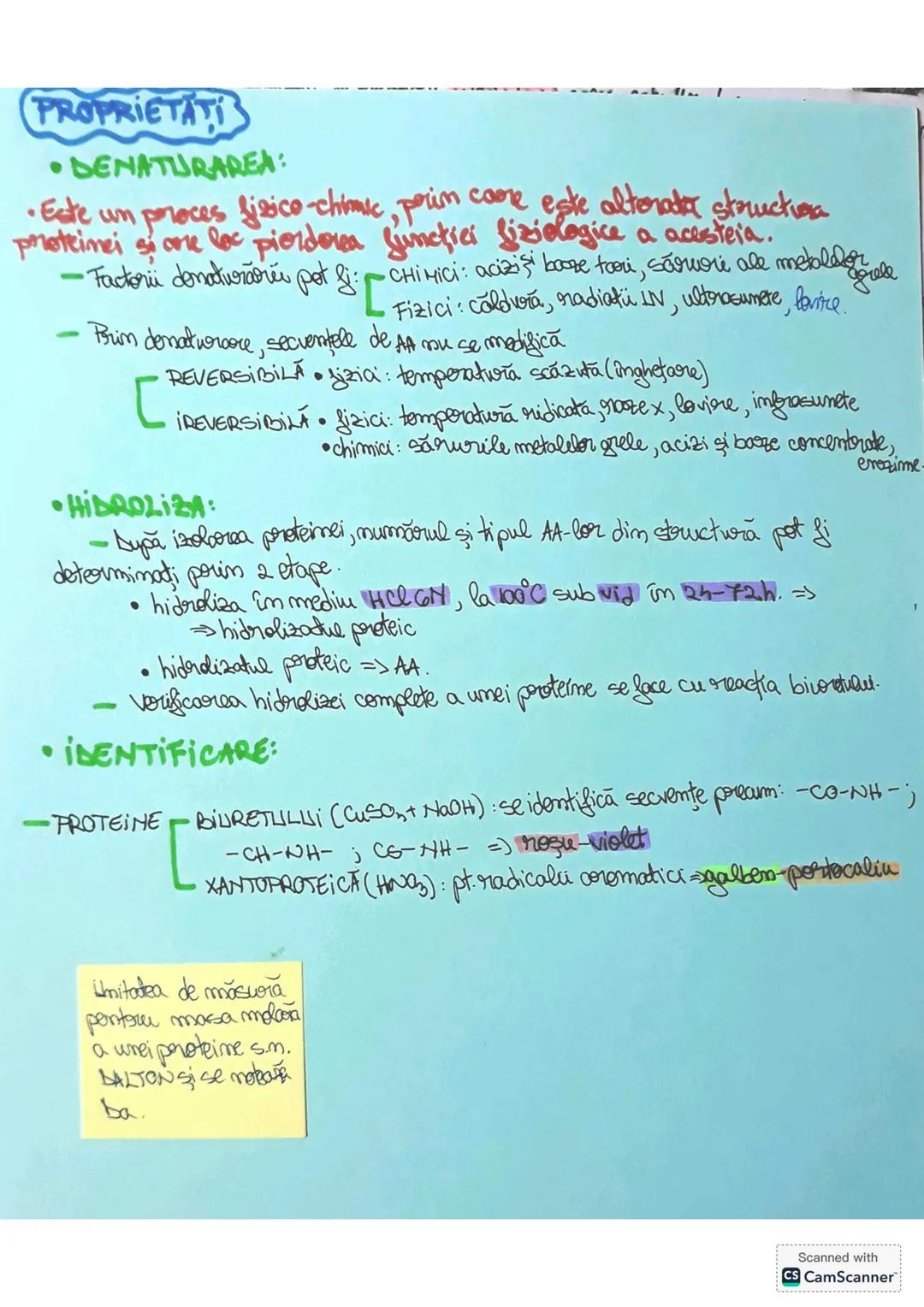 # AMINOACİZİ ŞI PROTEINE
• Aminoacizii sunt compuşi DIFUNCTIONALI (cu suncţiumi HixTE) core confim atât grupa
amsime Ente) cât şi grupa car