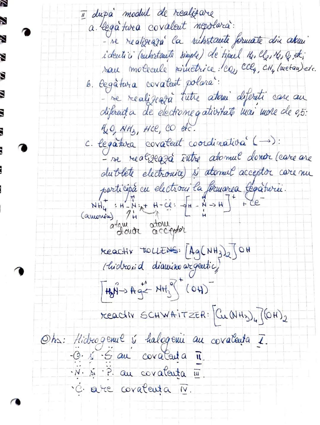 # După modul de realizare:
a. legătura covalentă nepolară:
- se realizează la substanţele formate din atomi
identic (substanţe simple) de t