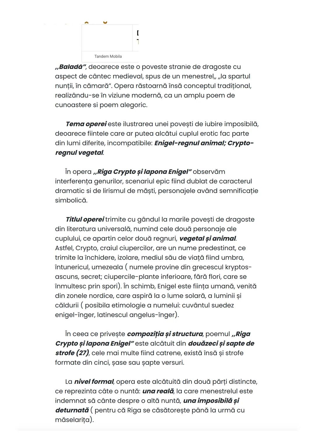 # BAC ROMÂNĂ
Riga Crypto și Lapona Enigel
Ion Barbu
~ 1924~
Citat:,,Ca în geometrie înțeleg prin poezie o anumită
simbolistică pentru re