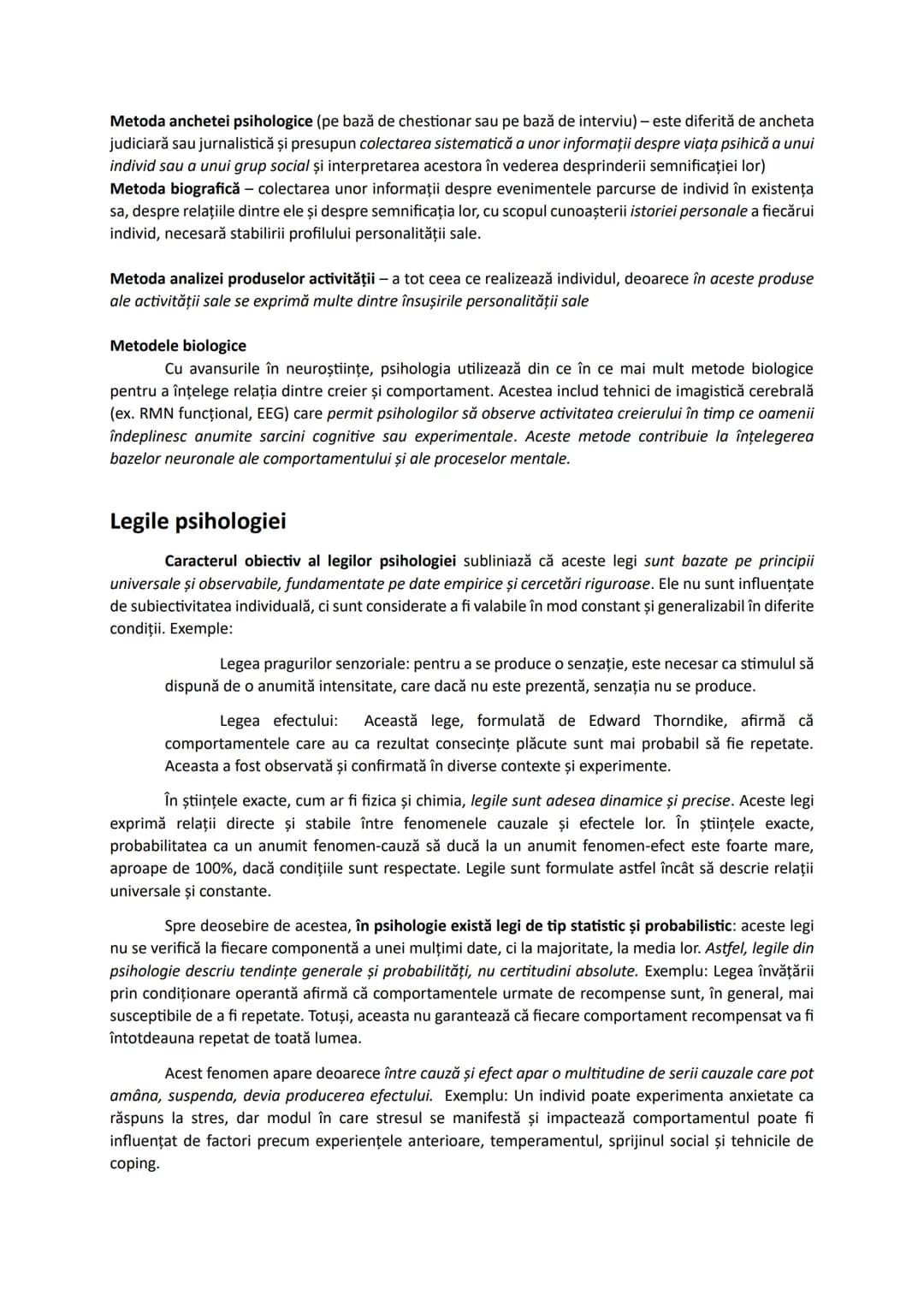# Specificul obiectului psihologiei
Obiectul de studiu al psihologiei este diferit de obiectul de cercetare al altor ştiinţe. El nu este
ce