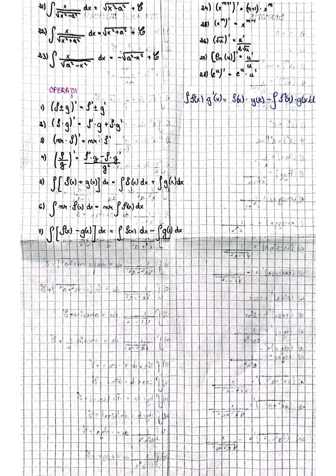 # $\int \frac{x}{\sqrt{x^2-a^2}} dx = \sqrt{x^2-a^2} + C$
# $\int \frac{x}{\sqrt{a^2-x^2}} dx = -\sqrt{a^2-x^2} + C$
# $\int \frac{1}{\sqrt{