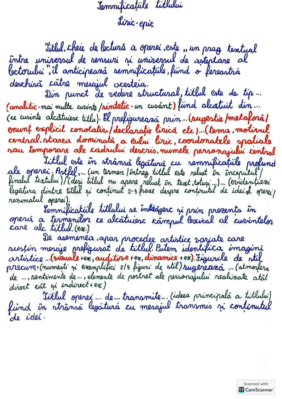 Mesajul / Semnificarea Comentarea
Jextului liric
După părerea mea, mesajul/semnificatia. tittectului,." este scris
este reliefat prin titlu