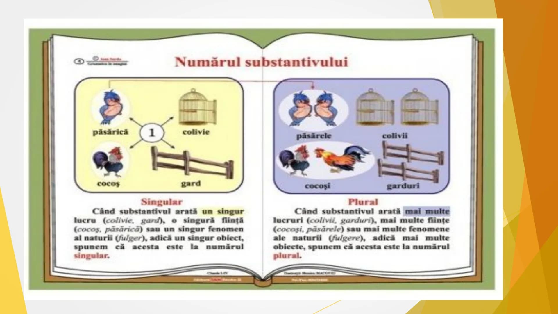 SUBSTANTIVUL
Clasa a III-a
Şcoala Gimnazială Racovița
Prof. înv. primar FOGOROȘ
CRISTINA-GABRIELA Definiţie:
- Substantivul este partea d