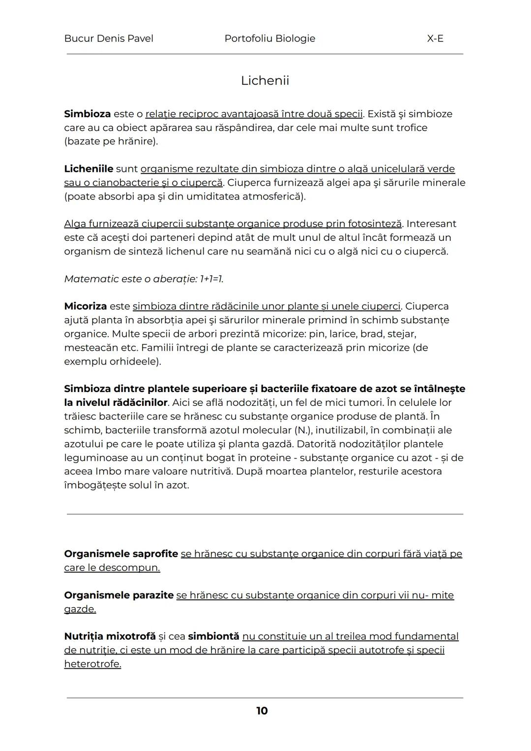 --- OCR Start ---
Bucur Denis Pavel
Portofoliu Biologie
X-E
TESUTURILE
Grupări de celule cu aceeaşi alcătuire și același rol
1.
Tesuturile v