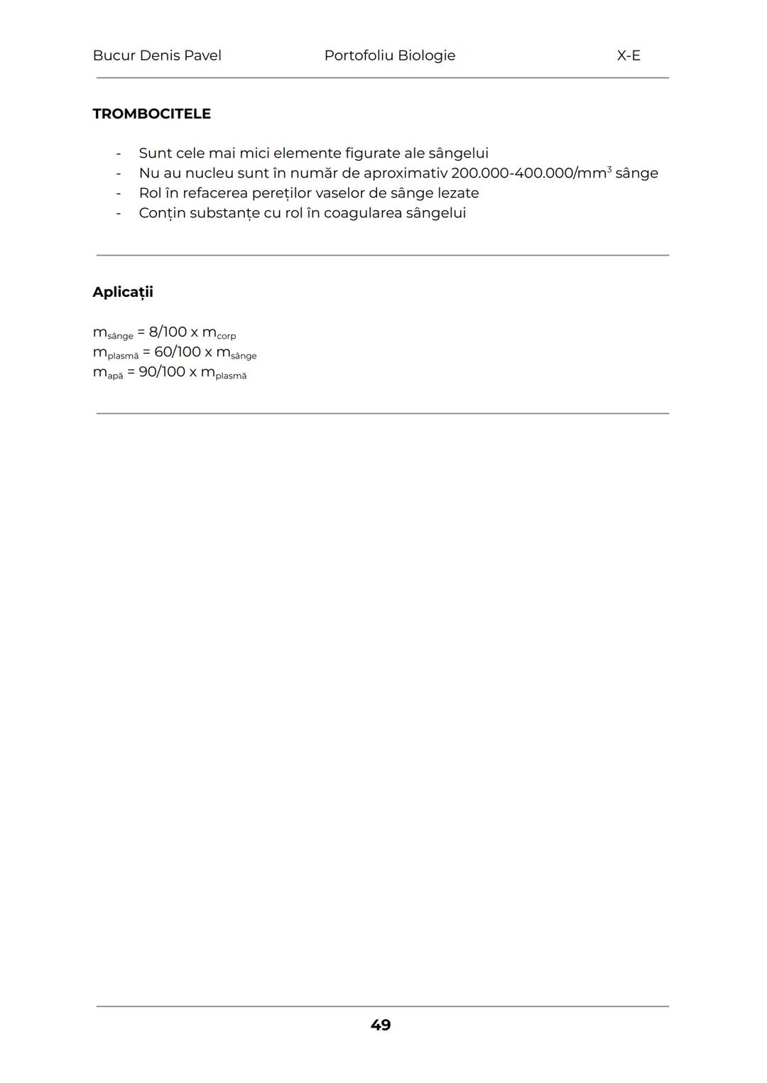 --- OCR Start ---
Bucur Denis Pavel
Portofoliu Biologie
X-E
TESUTURILE
Grupări de celule cu aceeaşi alcătuire și același rol
1.
Tesuturile v