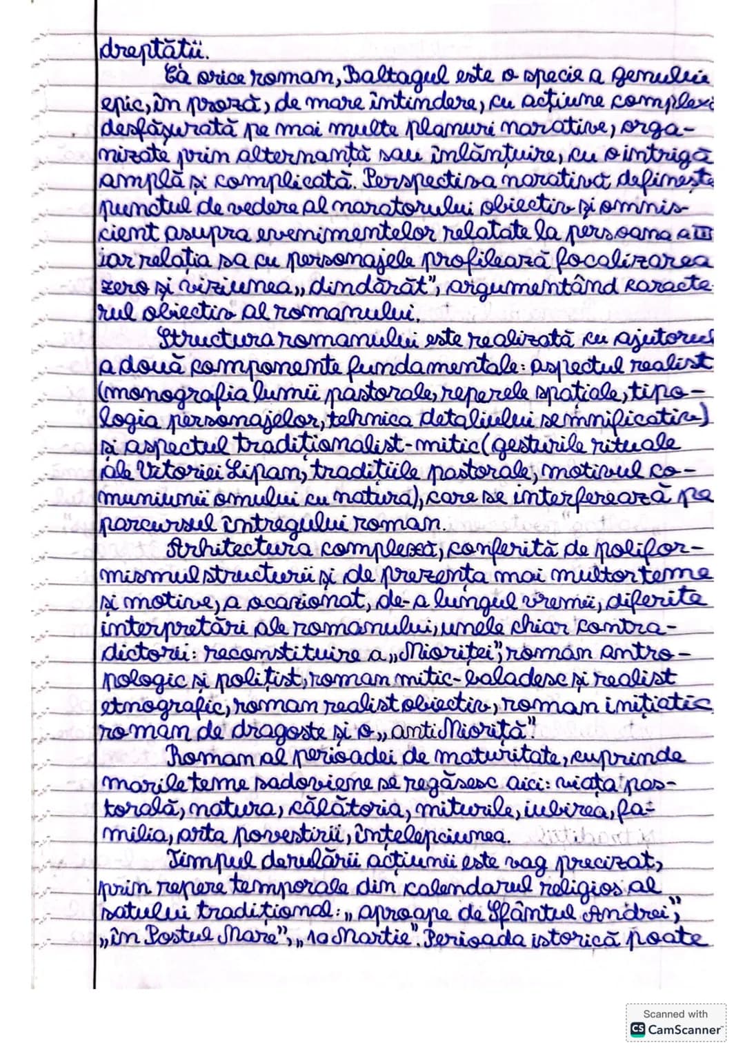 # Baltogul
de Mihail Sadoveanu
Romanul este o specie a genului epic, în
proză, de dimensiuni ample, cu actiune complexa
desfasurată pe mai