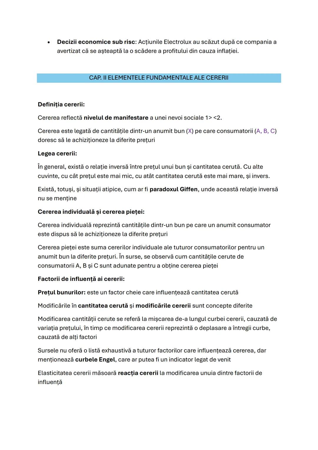 # CAP. I ECONOMIA SI SISTEMUL STIINTELOR ECONOMICE
- Economia - se referă la studiul alocării resurselor limitate pentru a satisface
nevoil