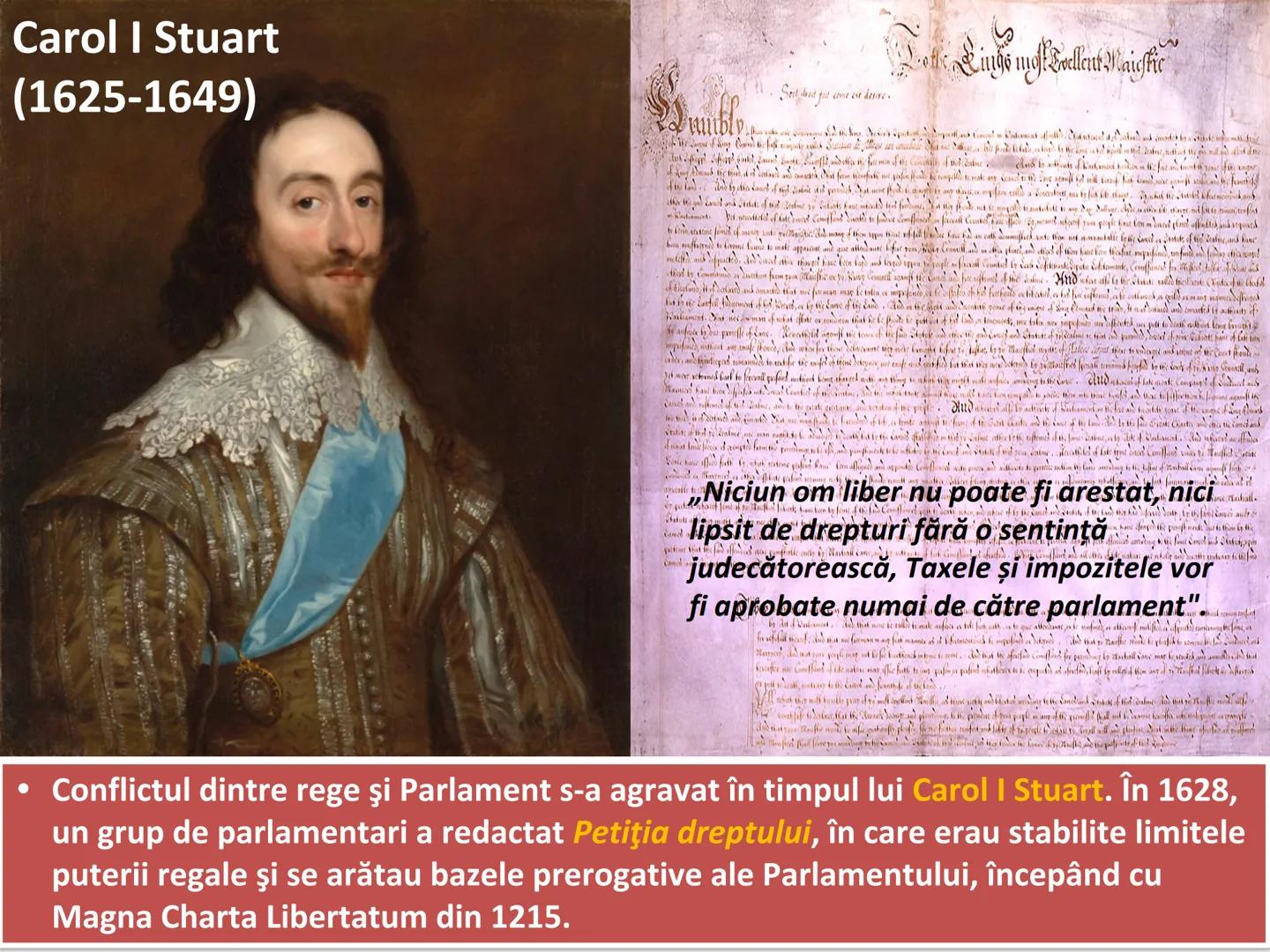 # Revoluția glorioasă
ROTE
LIBER # Elisabeta I
(1558-1603)
# lacob I Stuart
(1603-1625)
• În 1603, la moartea reginei Elisabeta I, tronul