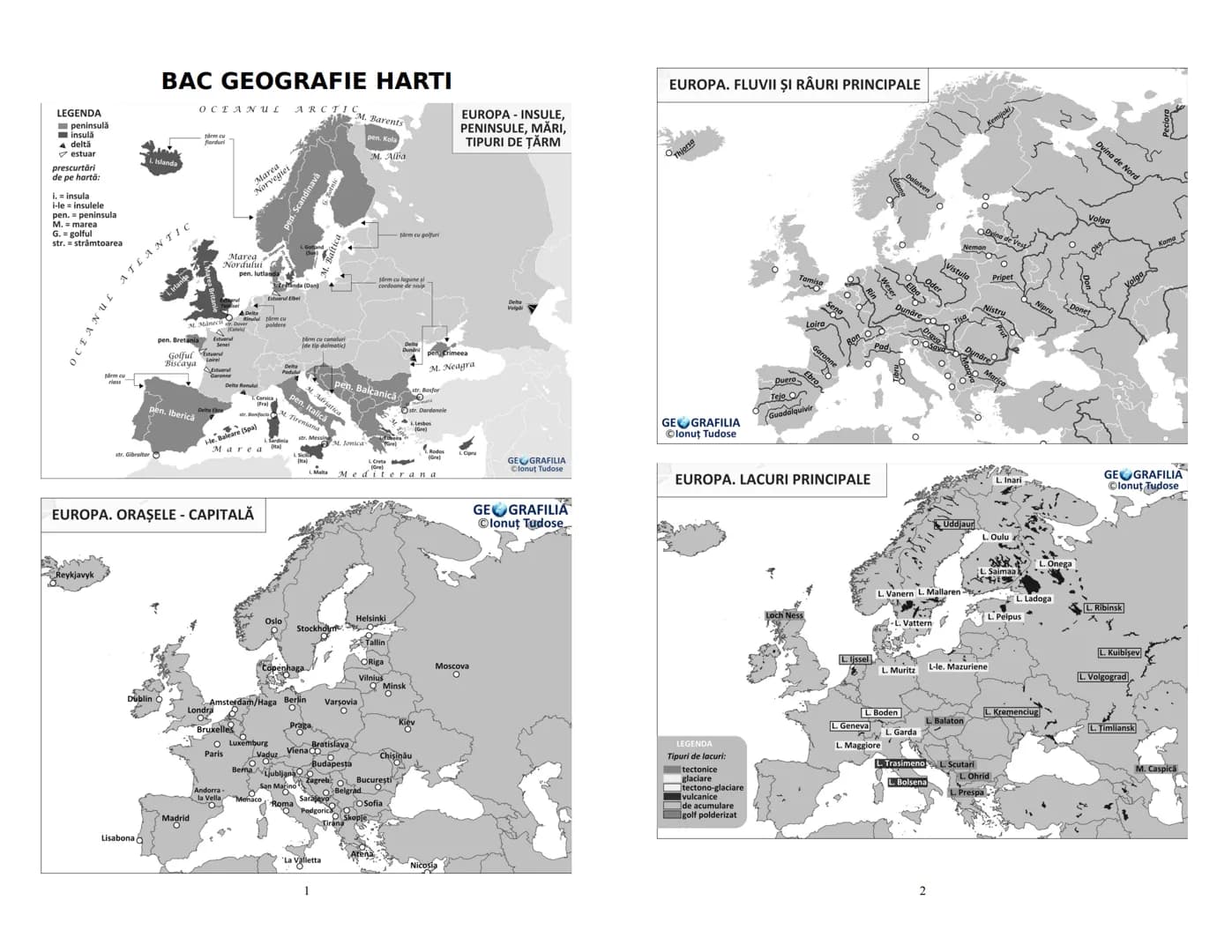 # ȘCOALA NORMALĂ „VASILE LUPU" IAŞI
Prof. dr. Ionel-Daniel RĂDUIANU
GEOGRAFIE
BAC
EUROPA - ROMÂNIA – UNIUNEA EUROPEANĂ
Estor
Danin
Rusi