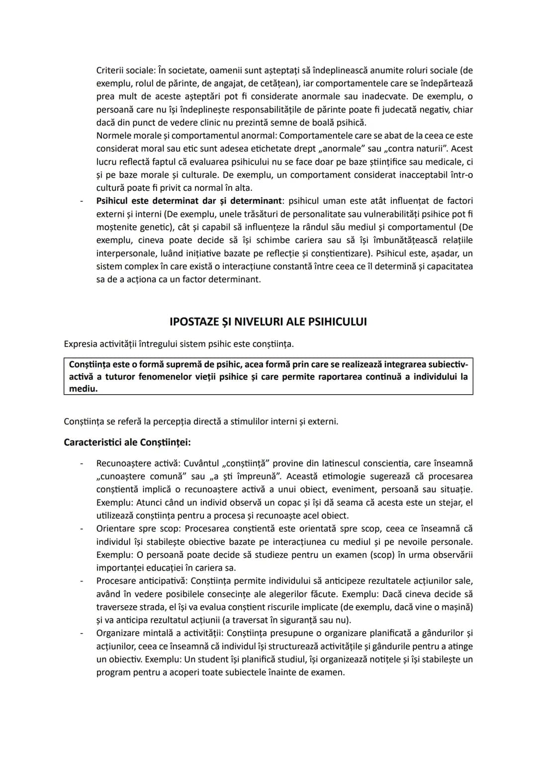 # PSIHICUL ȘI CARACTERISTICILE ACESTUIA
NATURA PSIHICULUI
Noţiunea de psihic face referire la ansamblul proceselor, fenomenelor și mecanis