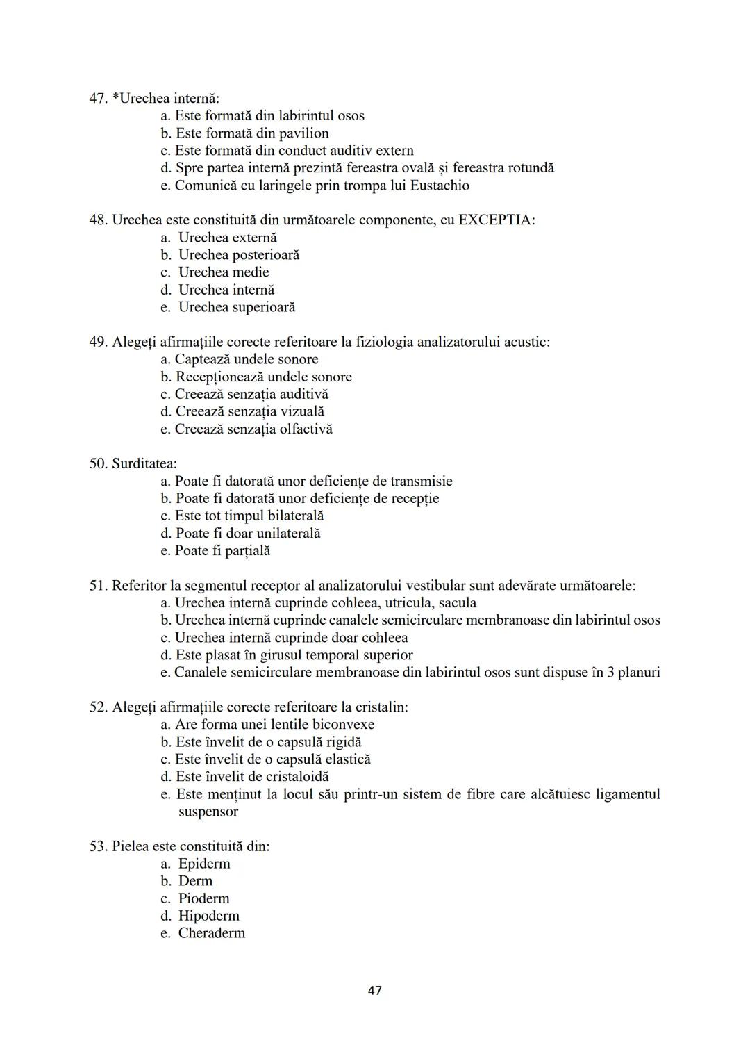UNIVERSITATEA
DE VEST
"VASILE
GOLDIȘ” DIN
ARAD
FACULTATEA DE
MEDICINĂ
ÎNTREBĂRI
ORIENTATIVE
PENTRU
EXAMENUL DE
ADMITERE
Ediţia 2022 # I.ORGA