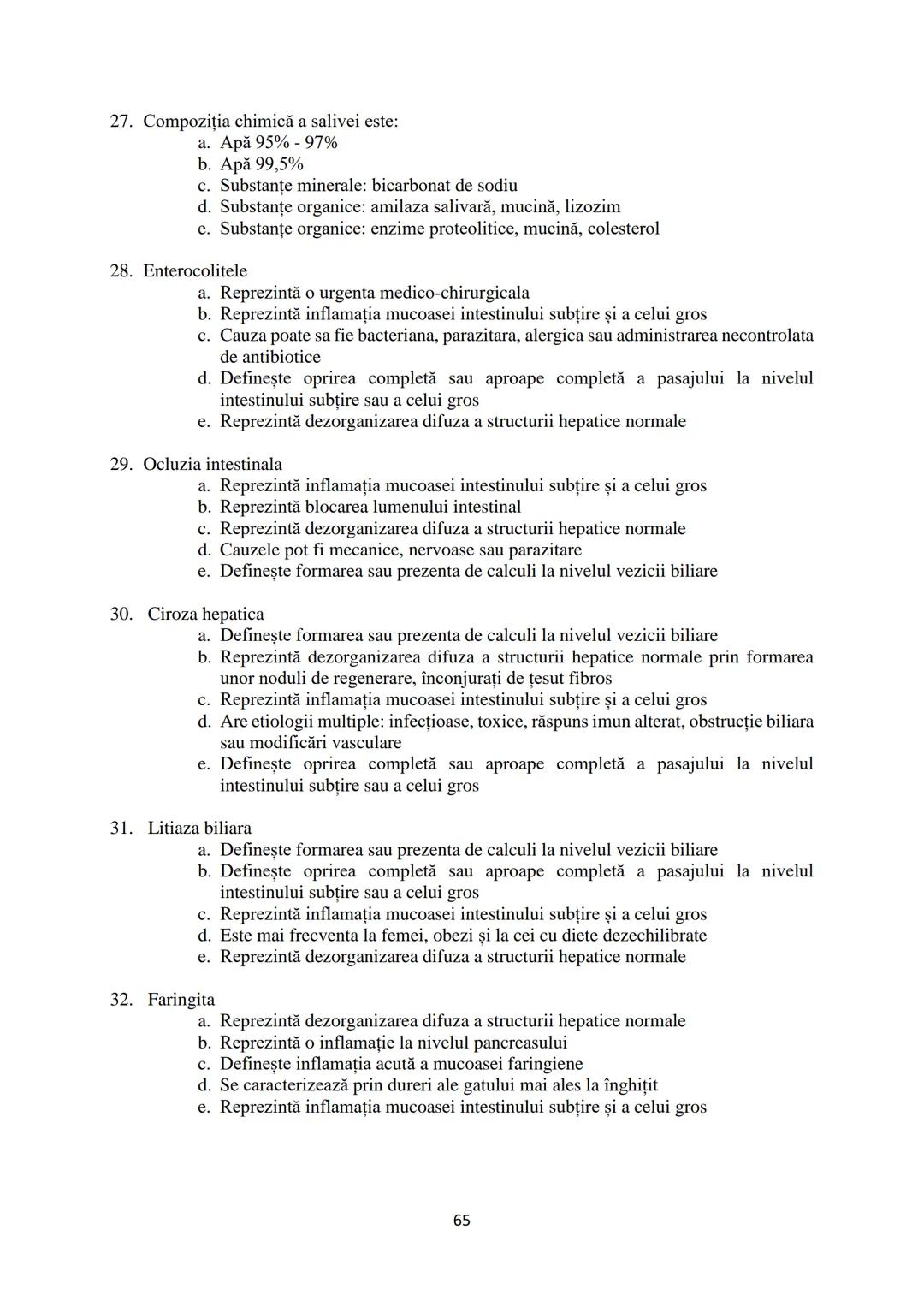 UNIVERSITATEA
DE VEST
"VASILE
GOLDIȘ” DIN
ARAD
FACULTATEA DE
MEDICINĂ
ÎNTREBĂRI
ORIENTATIVE
PENTRU
EXAMENUL DE
ADMITERE
Ediţia 2022 # I.ORGA