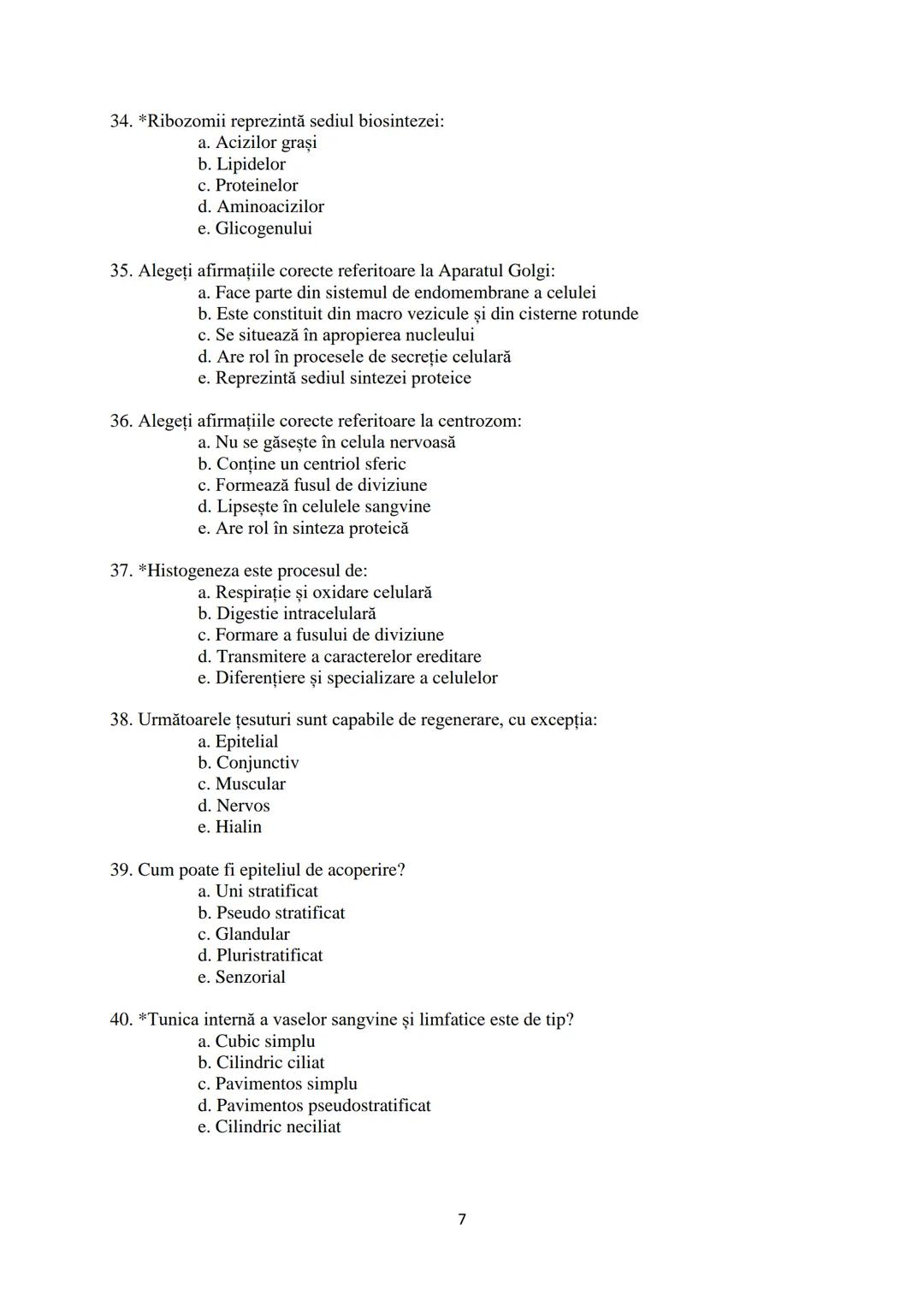 UNIVERSITATEA
DE VEST
"VASILE
GOLDIȘ” DIN
ARAD
FACULTATEA DE
MEDICINĂ
ÎNTREBĂRI
ORIENTATIVE
PENTRU
EXAMENUL DE
ADMITERE
Ediţia 2022 # I.ORGA