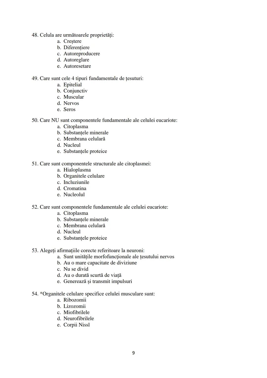 UNIVERSITATEA
DE VEST
"VASILE
GOLDIȘ” DIN
ARAD
FACULTATEA DE
MEDICINĂ
ÎNTREBĂRI
ORIENTATIVE
PENTRU
EXAMENUL DE
ADMITERE
Ediţia 2022 # I.ORGA