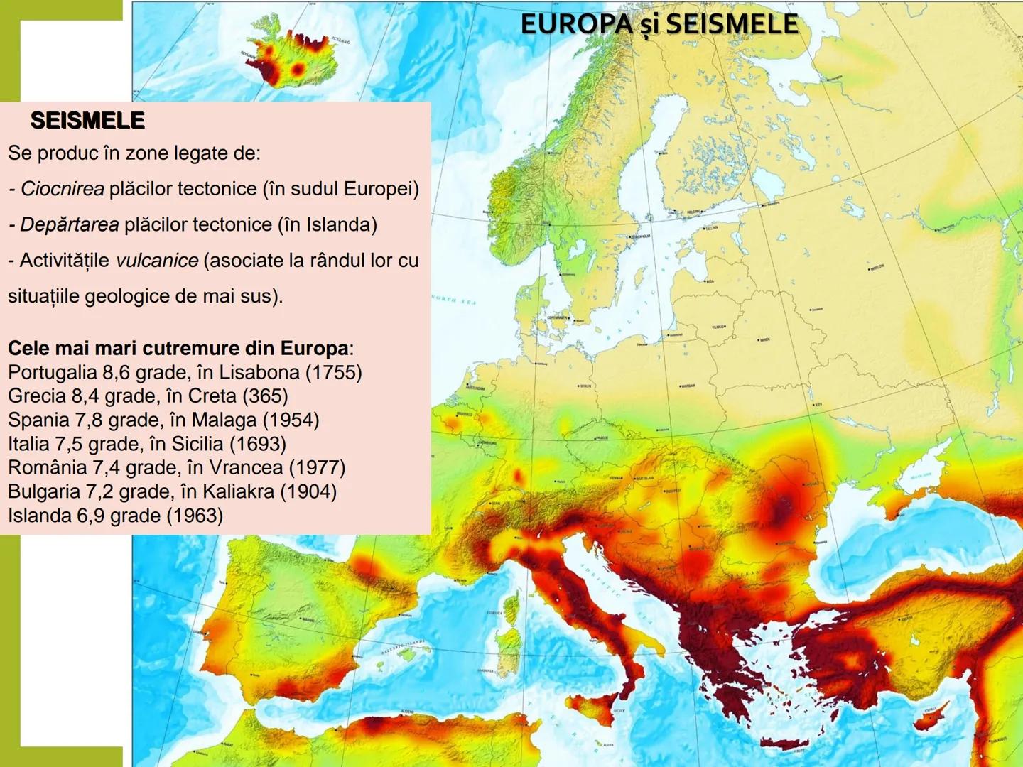 # EUROPA - ROMÂNIA
MATERIAL pentru CLASA a XII-a # EUROPA
STATELE
ISLANDA
REYKJAVIK
OCEANUL ATLANTIC
LISABONA
PORTUGALIA
SPANIA
MAD