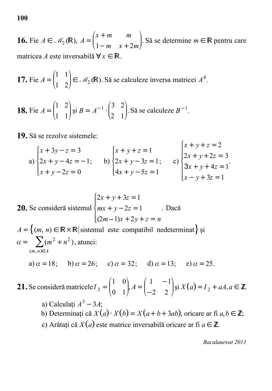 MINISTERUL EDUCAȚIEI ȘI CERCETĂRII
Marius Burtea
Georgeta Burtea
MATEMATICĂ
Manual pentru clasa a XI-a M2
Filiera teoretică, profilul real,