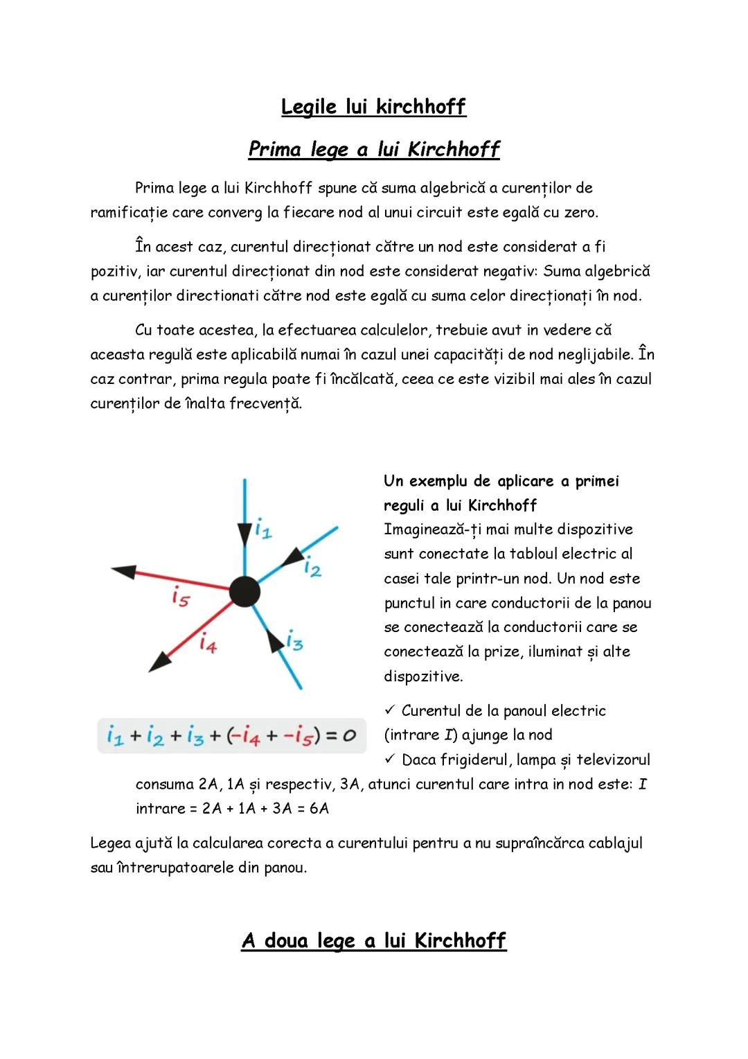 Legile lui Kirchhoff