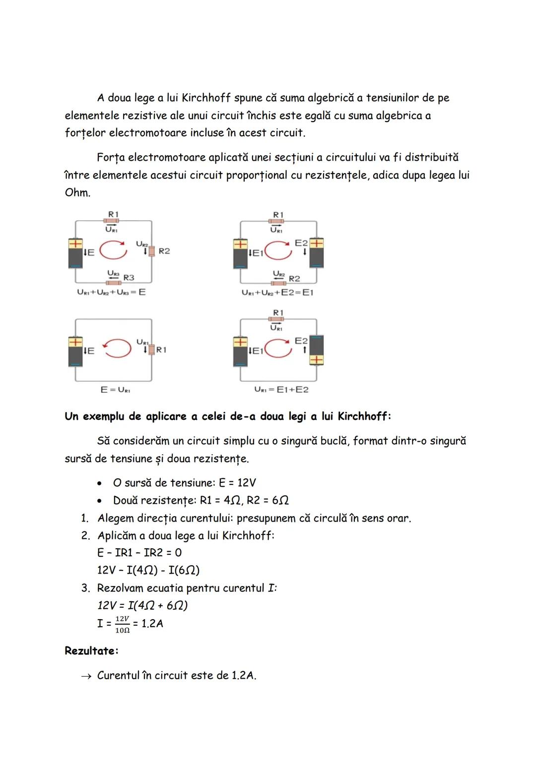 # Legile lui kirchhoff
# Prima lege a lui Kirchhoff
Prima lege a lui Kirchhoff spune că suma algebrică a curenților de
ramificatie care co
