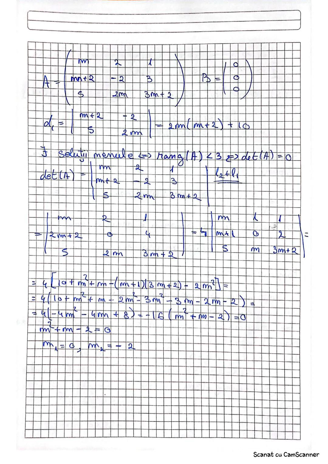 8.01.2025
Sisterme de ecuaţiei limiare
$a_{11} \cdot x_1 + a_{12}x_2 + a_{13}x_3+...+a_{1m}x_m = b_1$
(S) $\begin{cases} a_{21} \cdot x_1