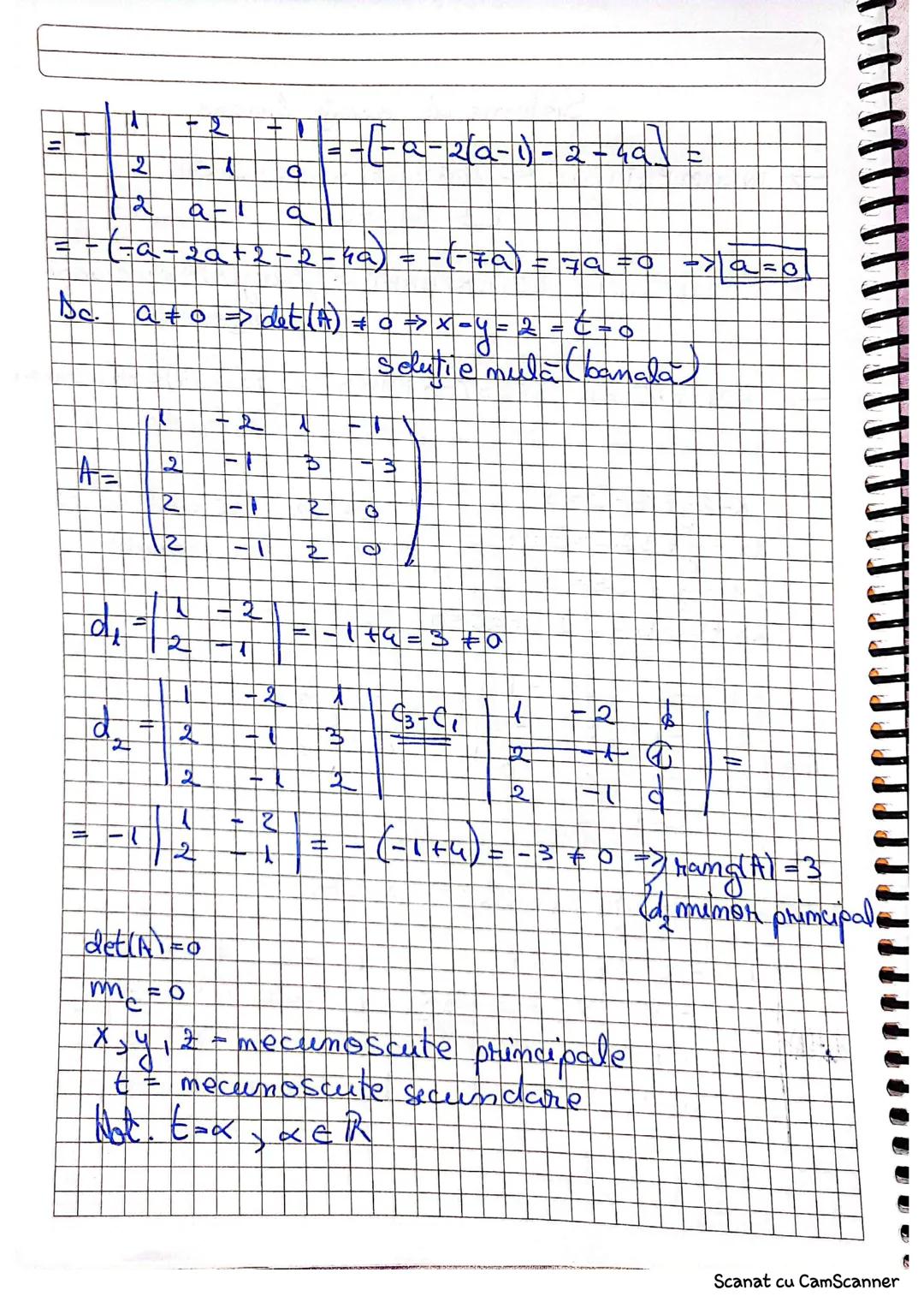 8.01.2025
Sisterme de ecuaţiei limiare
$a_{11} \cdot x_1 + a_{12}x_2 + a_{13}x_3+...+a_{1m}x_m = b_1$
(S) $\begin{cases} a_{21} \cdot x_1