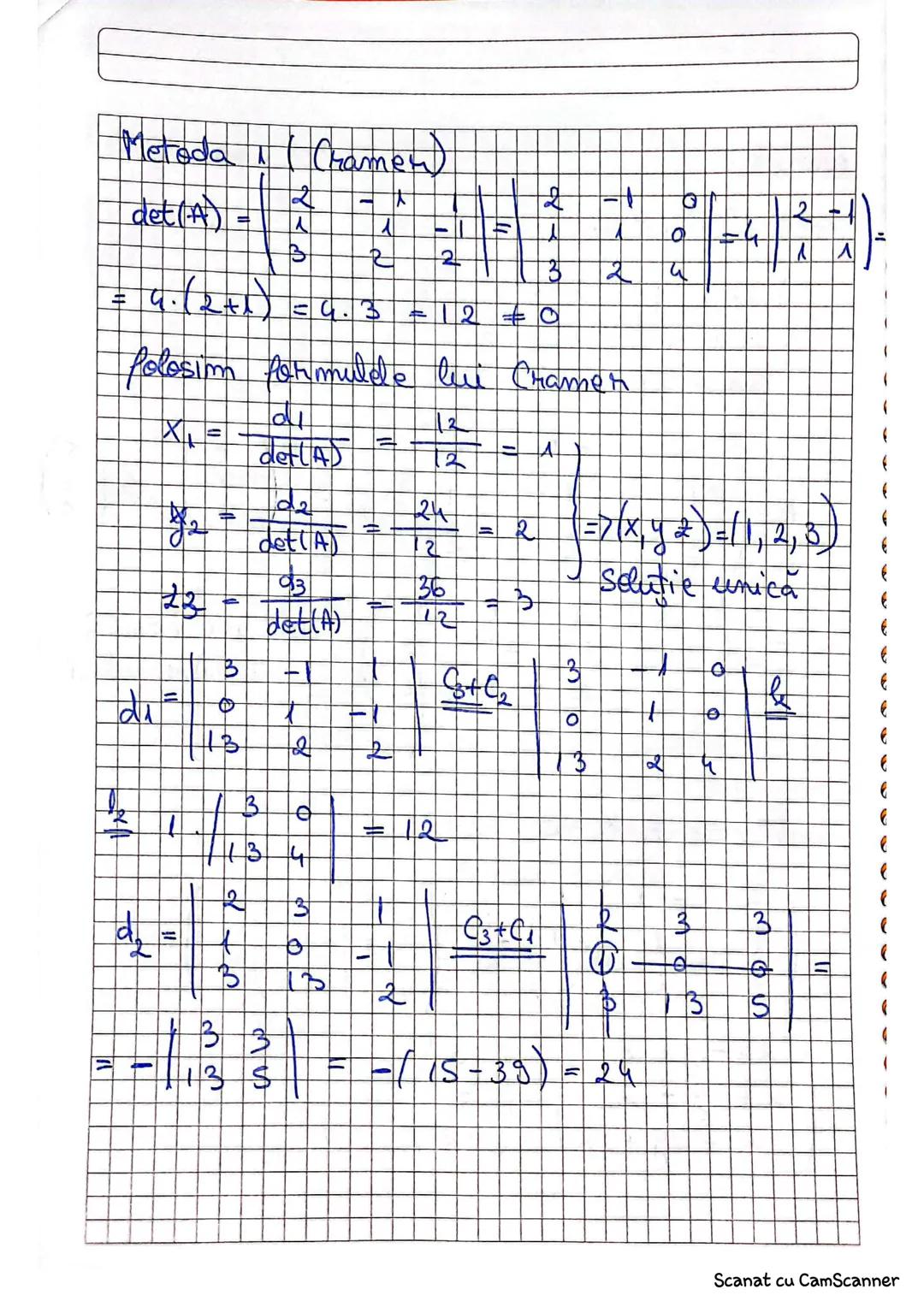 8.01.2025
Sisterme de ecuaţiei limiare
$a_{11} \cdot x_1 + a_{12}x_2 + a_{13}x_3+...+a_{1m}x_m = b_1$
(S) $\begin{cases} a_{21} \cdot x_1