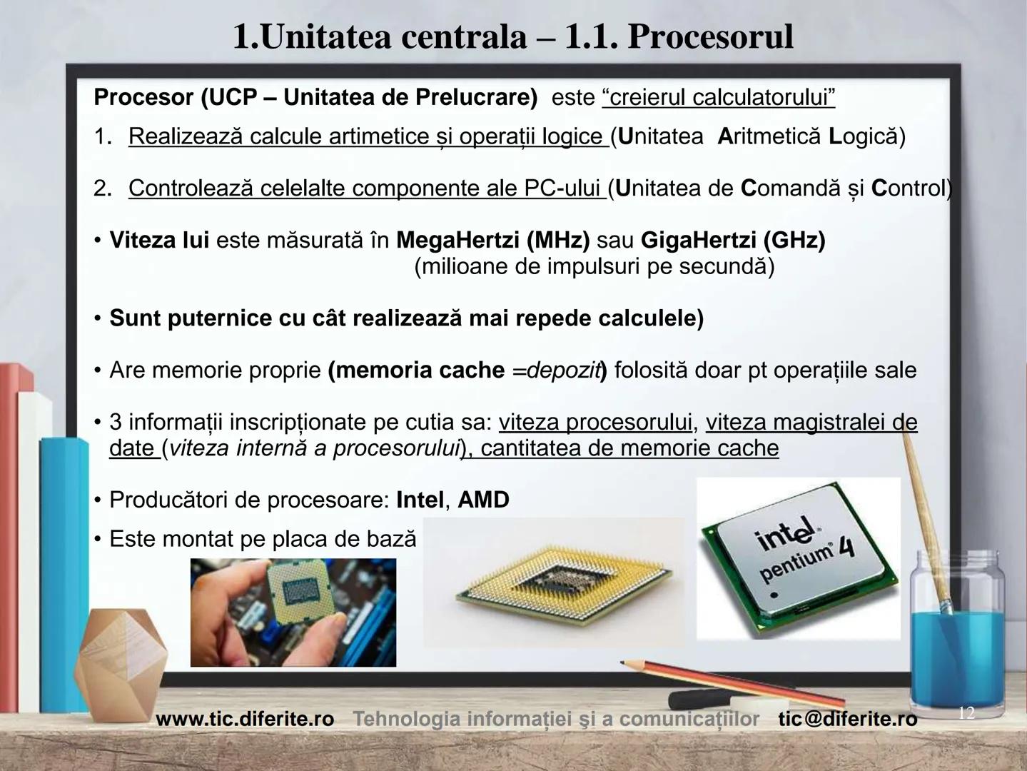 # Structura calculatorului personal
1 Cuprins:
1. Prezentare generală
2. Date. Informaţii. Măsurarea lor
3. Structura unui calculator
4. T