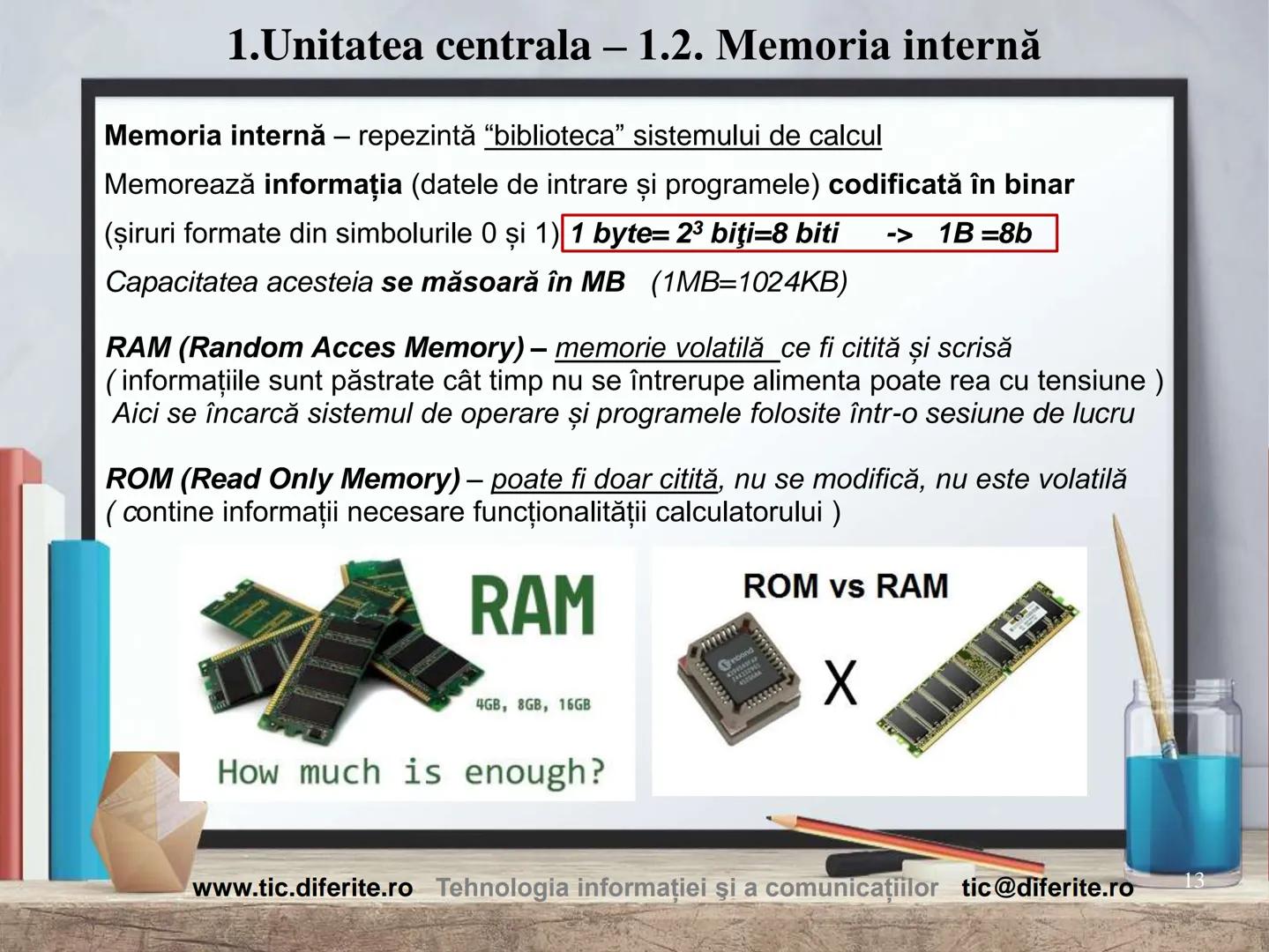 # Structura calculatorului personal
1 Cuprins:
1. Prezentare generală
2. Date. Informaţii. Măsurarea lor
3. Structura unui calculator
4. T