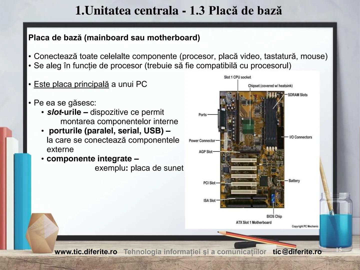 # Structura calculatorului personal
1 Cuprins:
1. Prezentare generală
2. Date. Informaţii. Măsurarea lor
3. Structura unui calculator
4. T