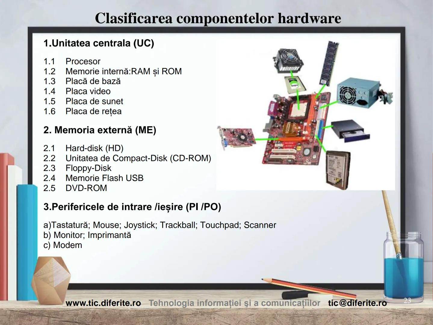 # Structura calculatorului personal
1 Cuprins:
1. Prezentare generală
2. Date. Informaţii. Măsurarea lor
3. Structura unui calculator
4. T