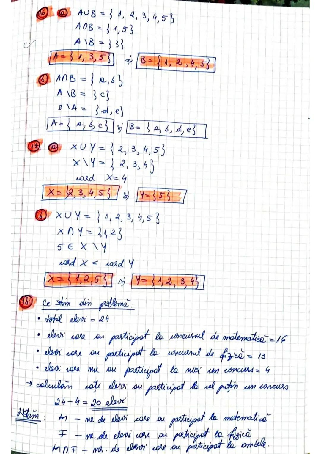 # PROBLEME PROPUSE
1. Stabiliți care dintre următoarele mulțimi este infinită:
a) mulțimea cifrelor impare; b) mulțimea planetelor