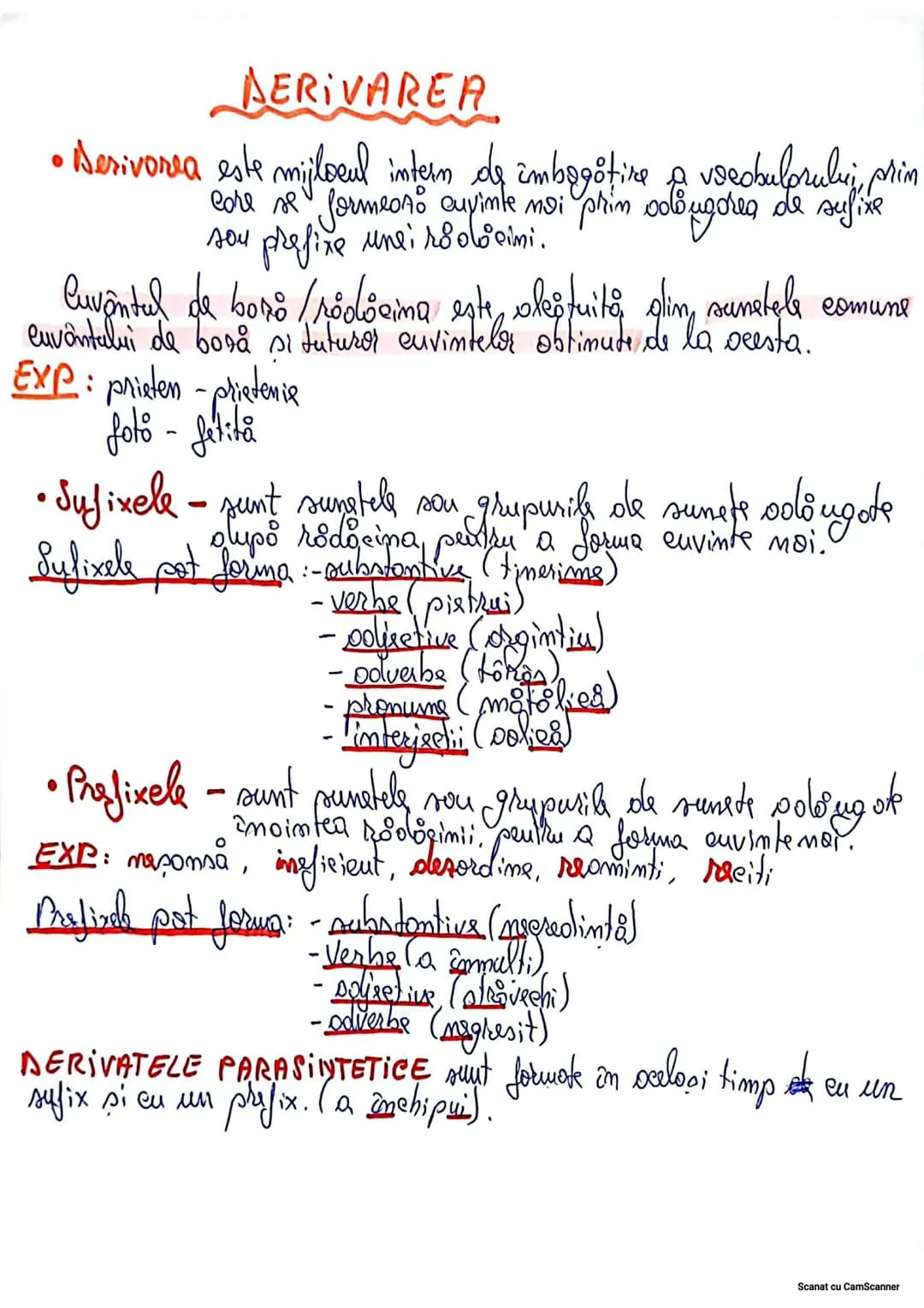 # AERIVAREA
• Nerivorea este mijlocul intern de îmbogotire a voedbularului, prin
care se formeon cuvimle moi prin sodiugores de sufixe
sou