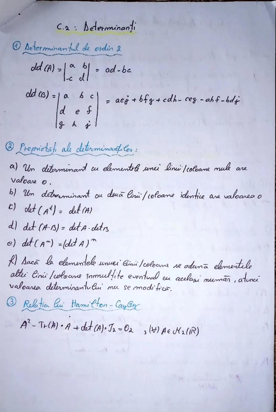 # Capitolul I : Matricea
4 Generalități
→ Forma generală: $A = \begin{pmatrix} a_{11} & a_{12} & \dots & a_{1m} \\ a_{21} & a_{22} & \dots