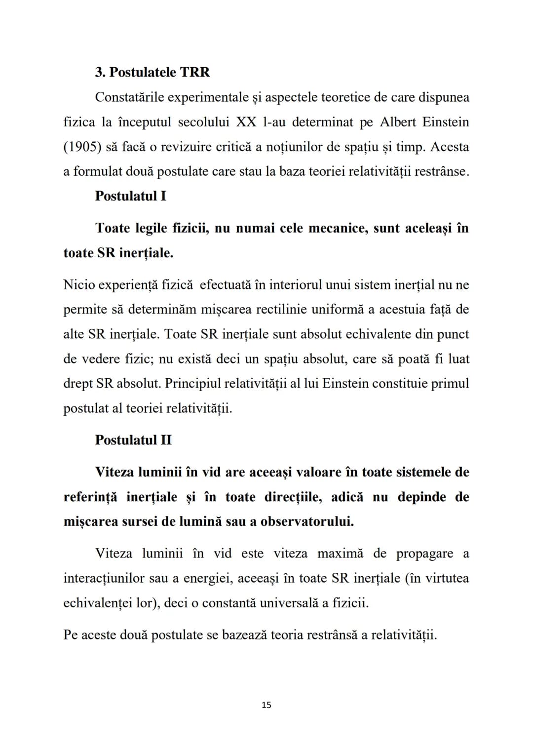 # Fizică - Curs 4
# Teoria relativității restrânse (TRR)
Teoria relativității restrânse studiază fenomenele fizice în raport
cu sistemele