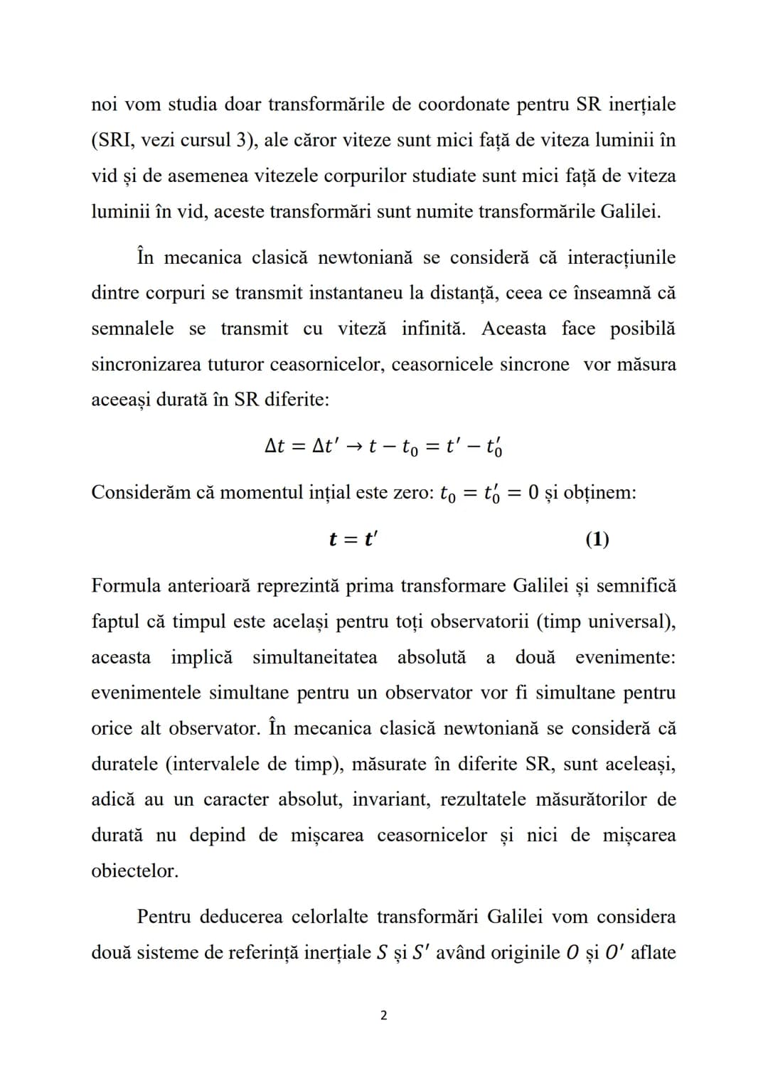 # Fizică - Curs 4
# Teoria relativității restrânse (TRR)
Teoria relativității restrânse studiază fenomenele fizice în raport
cu sistemele