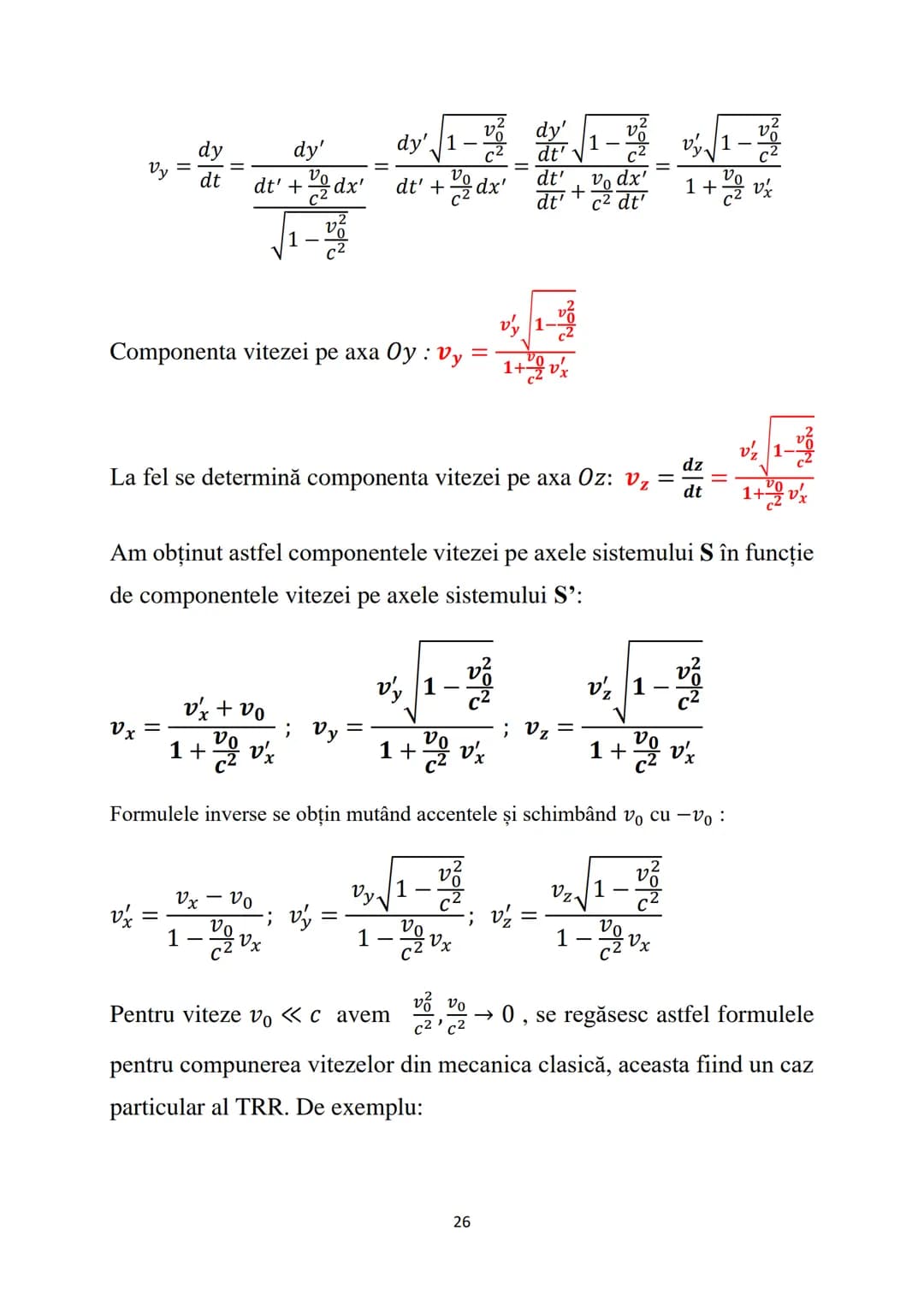 # Fizică - Curs 4
# Teoria relativității restrânse (TRR)
Teoria relativității restrânse studiază fenomenele fizice în raport
cu sistemele