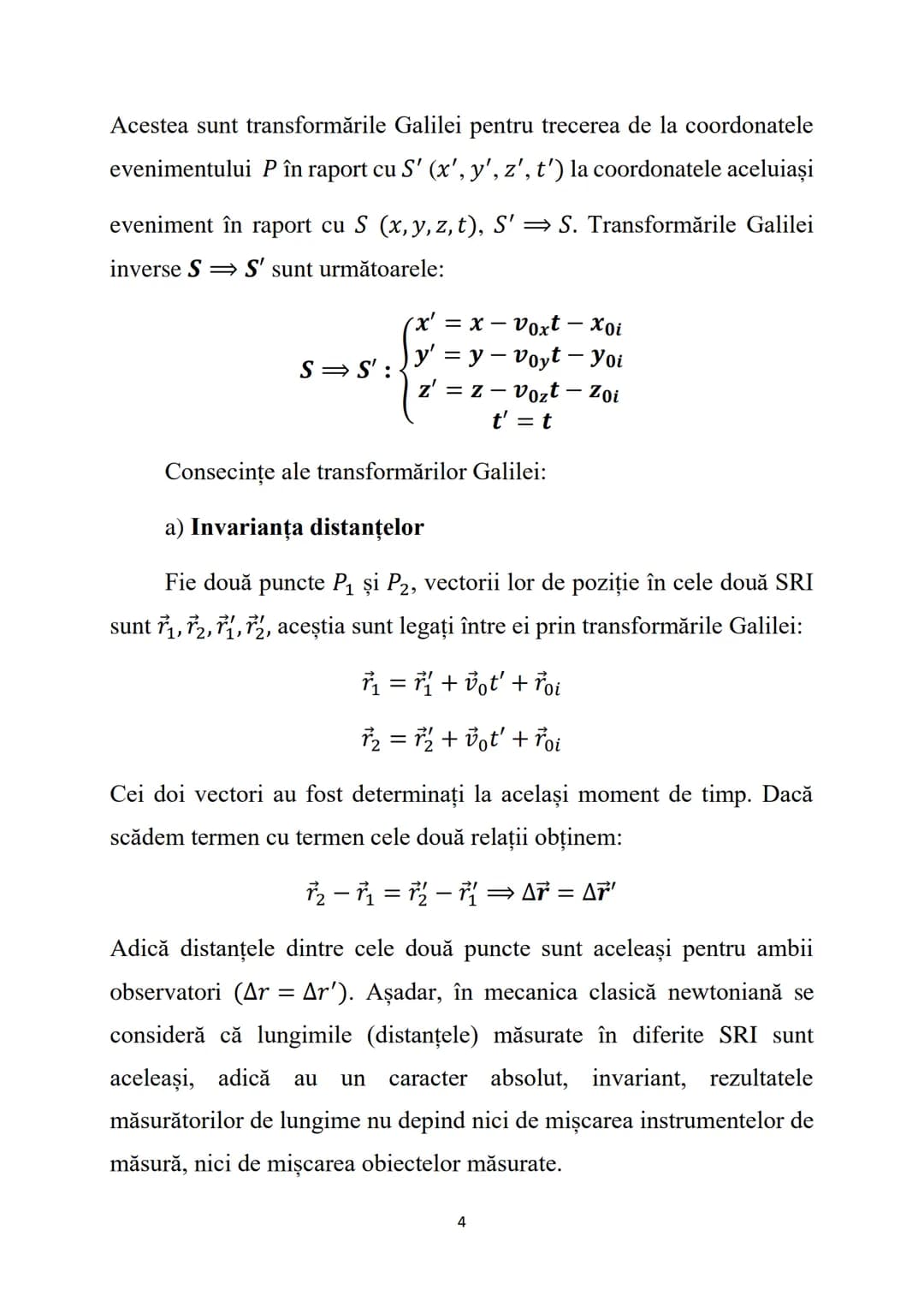 # Fizică - Curs 4
# Teoria relativității restrânse (TRR)
Teoria relativității restrânse studiază fenomenele fizice în raport
cu sistemele