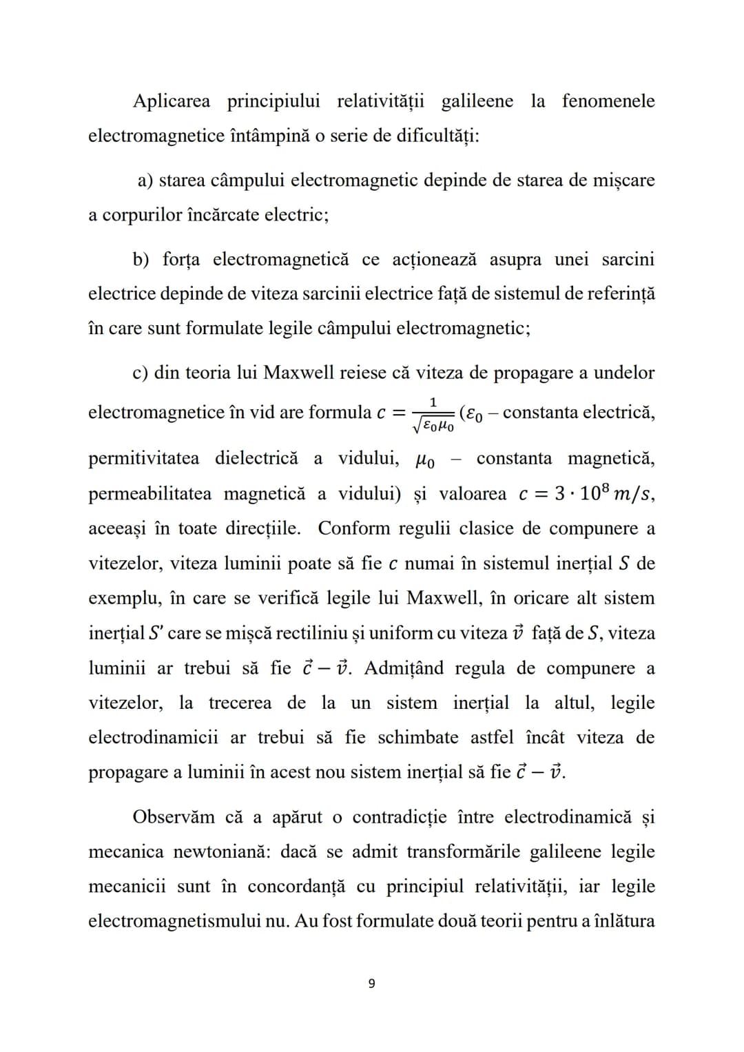 # Fizică - Curs 4
# Teoria relativității restrânse (TRR)
Teoria relativității restrânse studiază fenomenele fizice în raport
cu sistemele