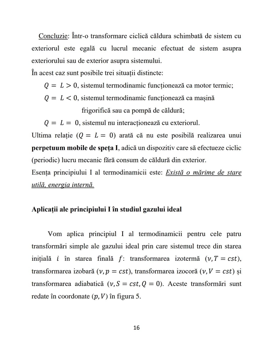 # Fizică - Curs 5
# Elemente de Termodinamică și Fizică statistică – I
În următoarele două cursuri vom studia noțiuni generale de
termodin