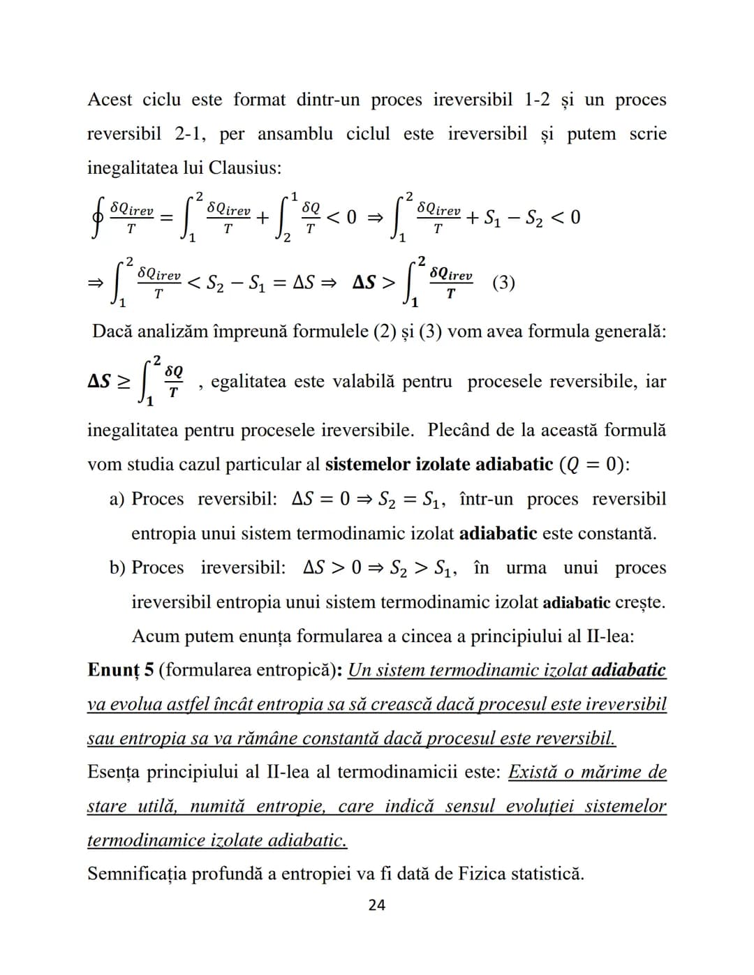 # Fizică - Curs 5
# Elemente de Termodinamică și Fizică statistică – I
În următoarele două cursuri vom studia noțiuni generale de
termodin