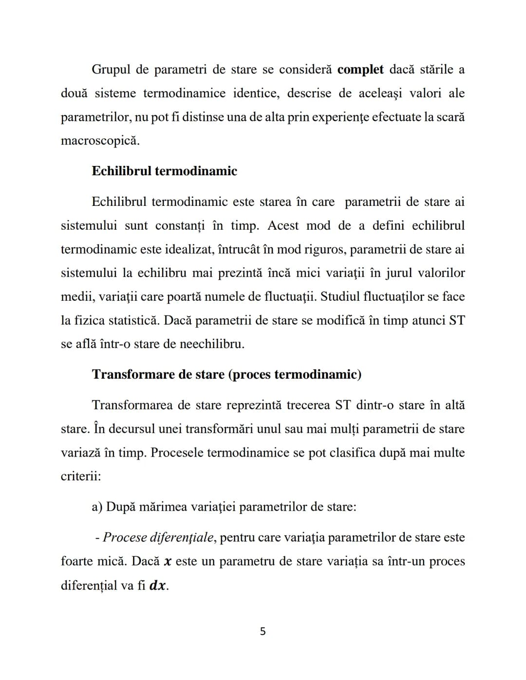 # Fizică - Curs 5
# Elemente de Termodinamică și Fizică statistică – I
În următoarele două cursuri vom studia noțiuni generale de
termodin