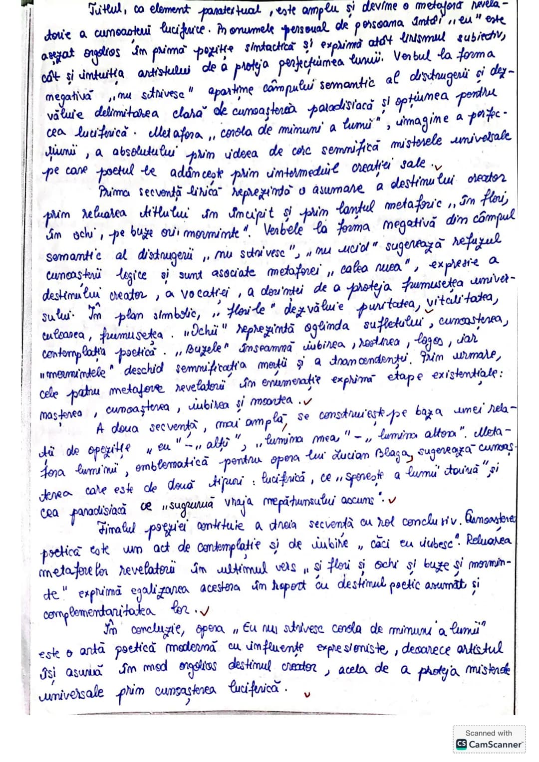# artă poetică modernă
THOOREA ALEXANDRA
Eu nu strivesc corola de minuni
lumi
a
de Lucian Blaga
Modermismul este o miscare literară și cul