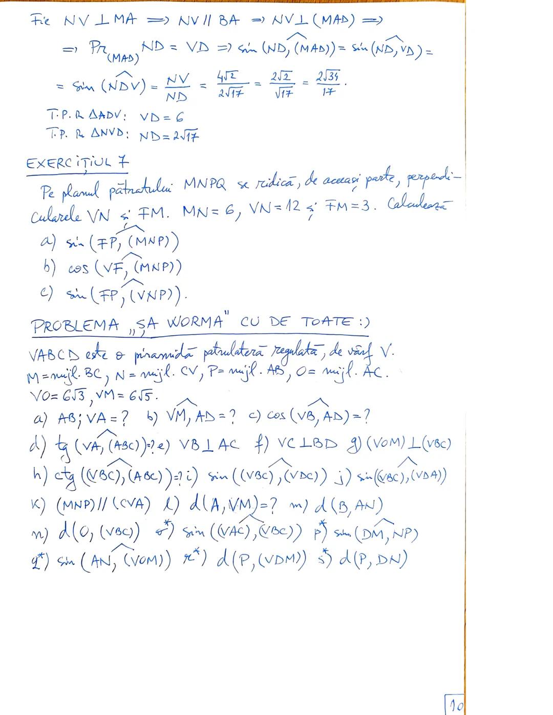# 2 DREAPTA PARALELA CU UN PLAN
! O dreaptă este paralelă cu un plan dacă este paralelă cu o dreaptă din plan.
$a \parallel b \implies a \
